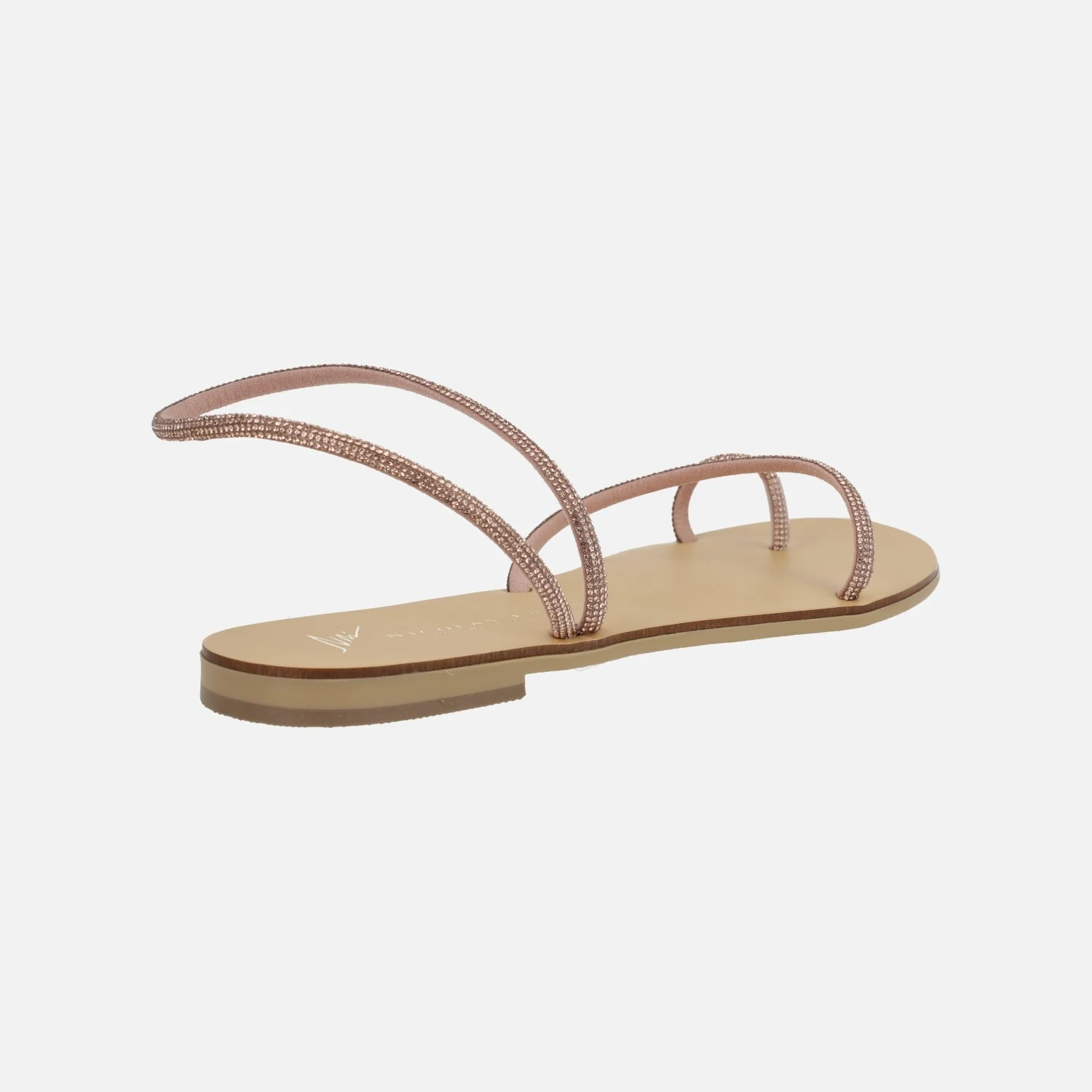 Sandalias planas con tiras de strass - Image 4