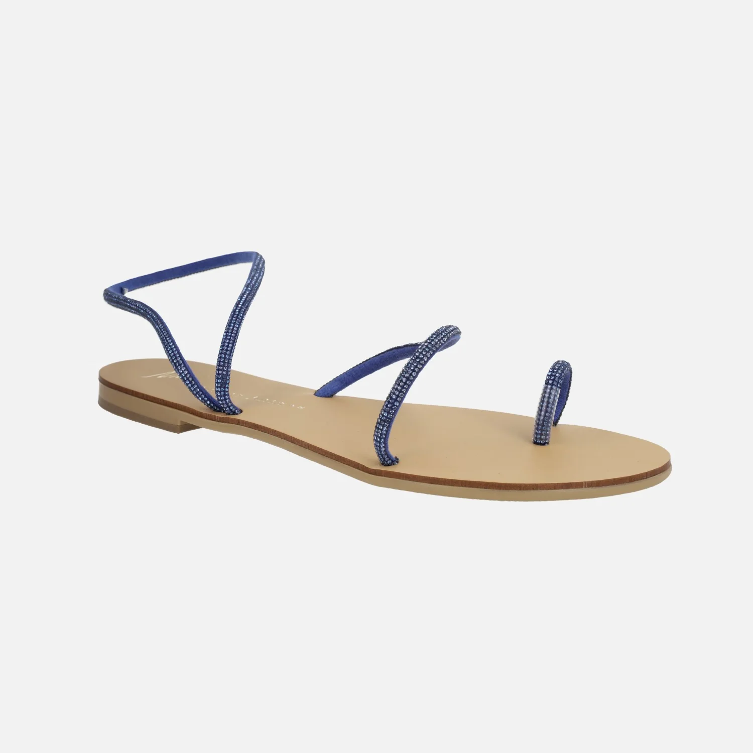 Sandalias planas con tiras de strass - Image 6