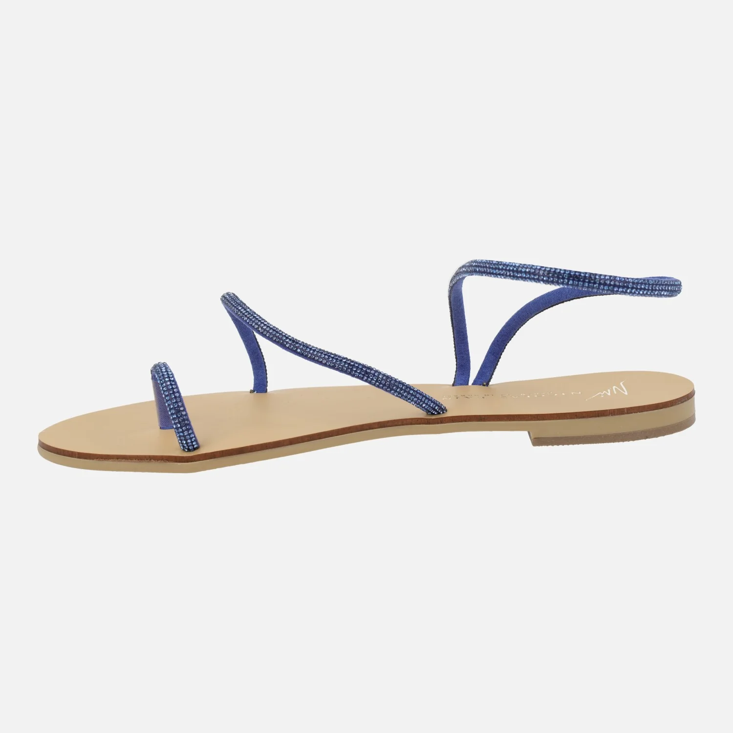 Sandalias planas con tiras de strass - Image 8