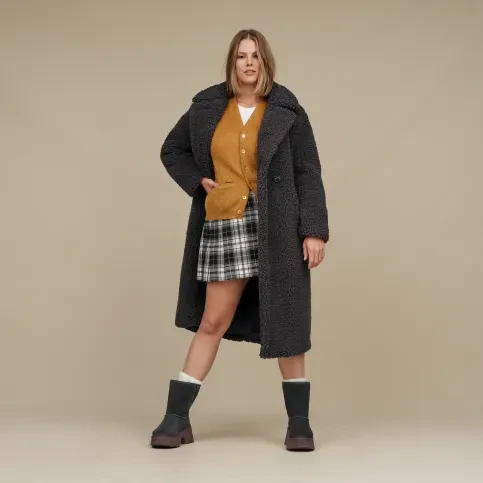 Abrigos largos en tejido peluche UGG Gertrude Long Teddy coat - Image 15
