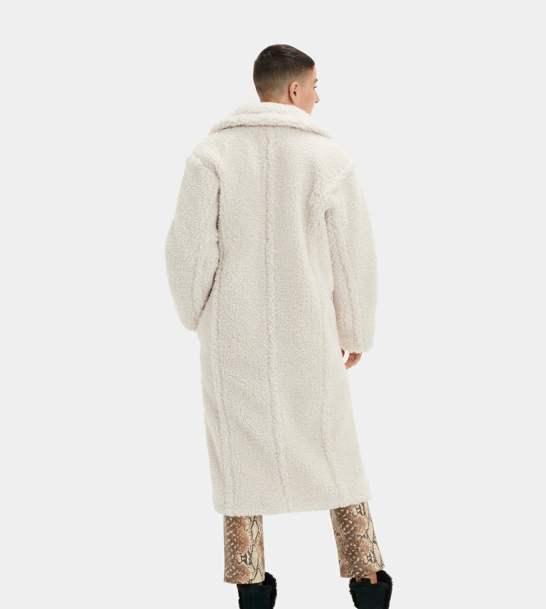 Abrigos largos en tejido peluche UGG Gertrude Long Teddy coat - Image 5