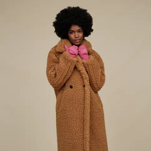 Abrigos largos en tejido peluche UGG Gertrude Long Teddy coat - Image 6