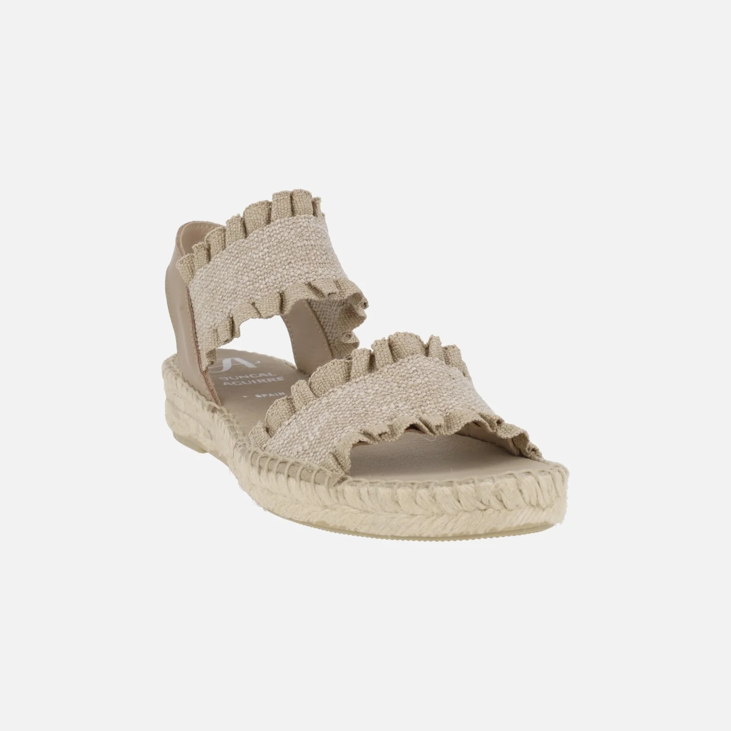 Alpargatas bajas en combinado beige Arga - Image 2
