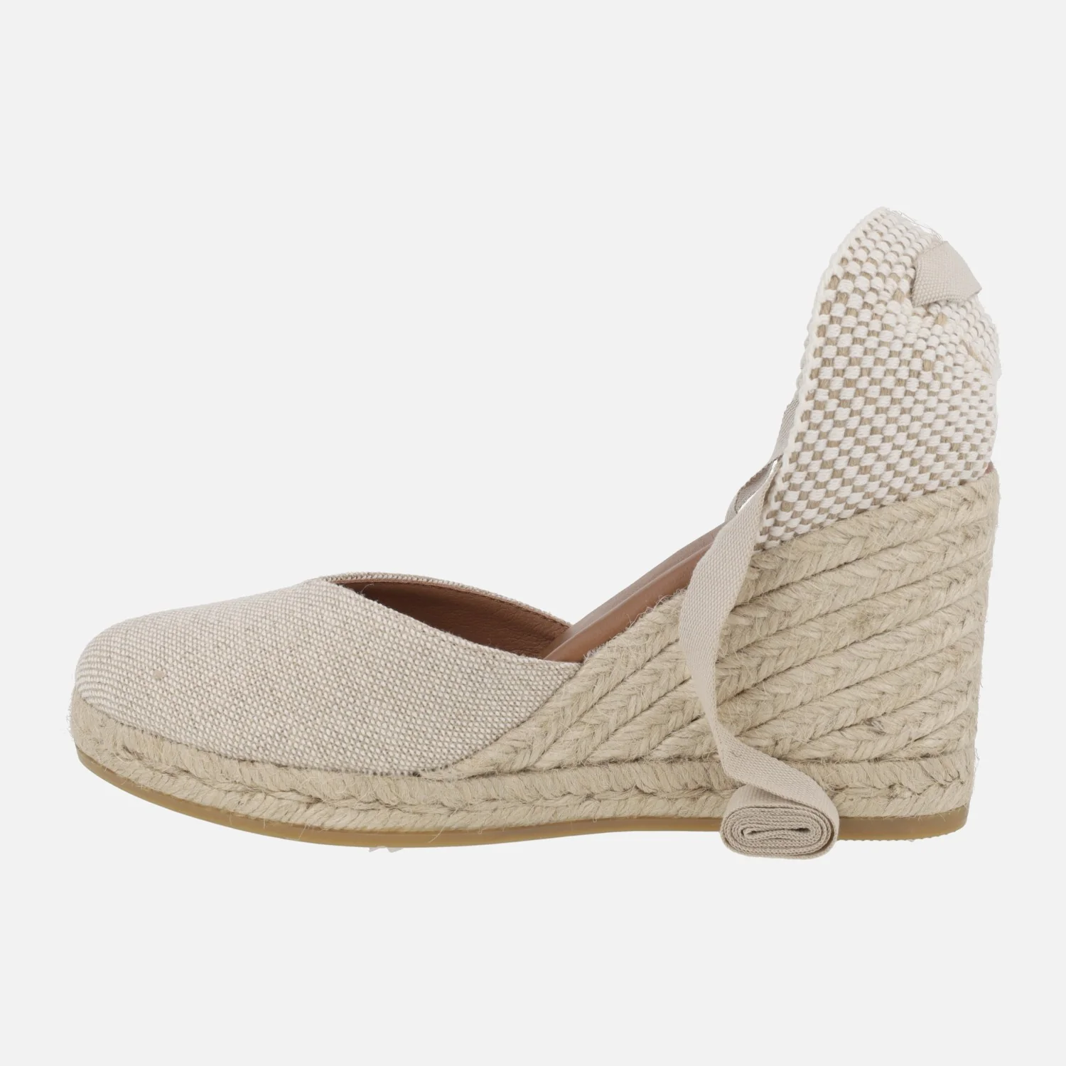 Alpargatas de lino campesinas con cintas para mujer - Image 9