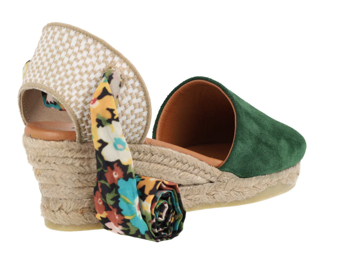 Alpargatas de serraje con cintas estampadas - Image 14