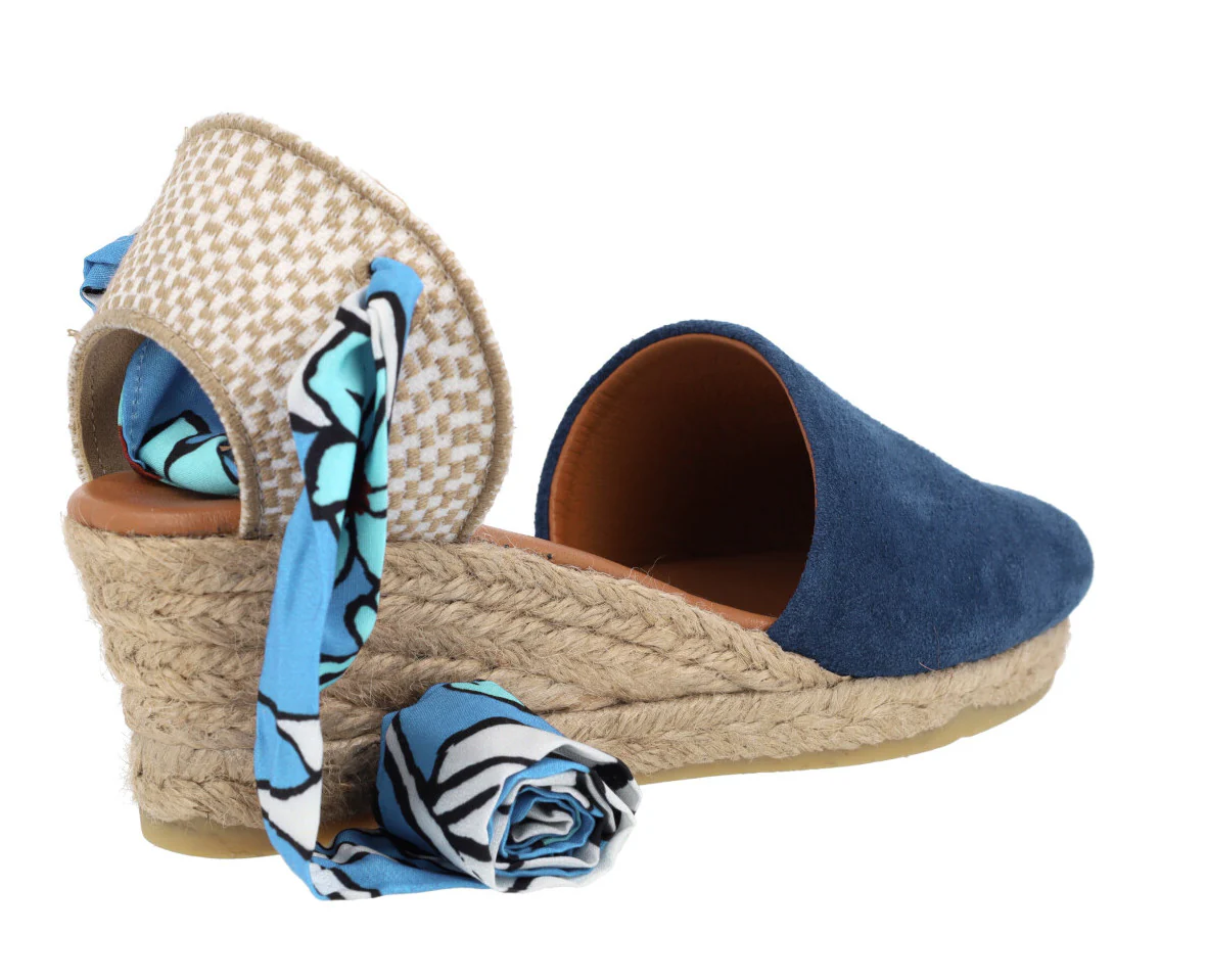Alpargatas de serraje con cintas estampadas - Image 19