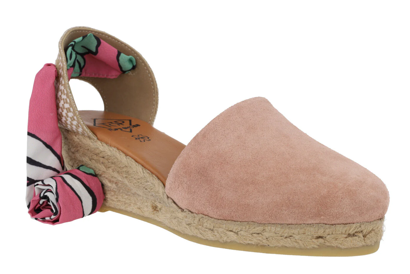 Alpargatas de serraje con cintas estampadas - Image 8