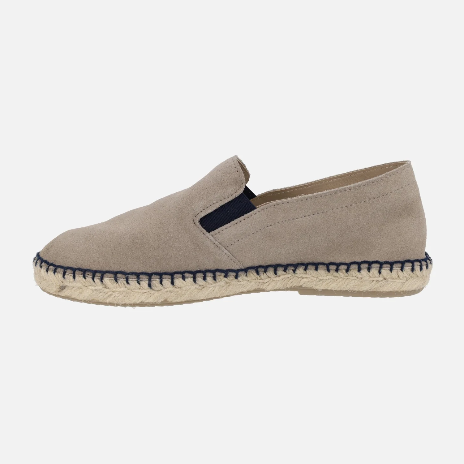 Alpargatas para hombre en piel serraje con piso de esparto - Image 3