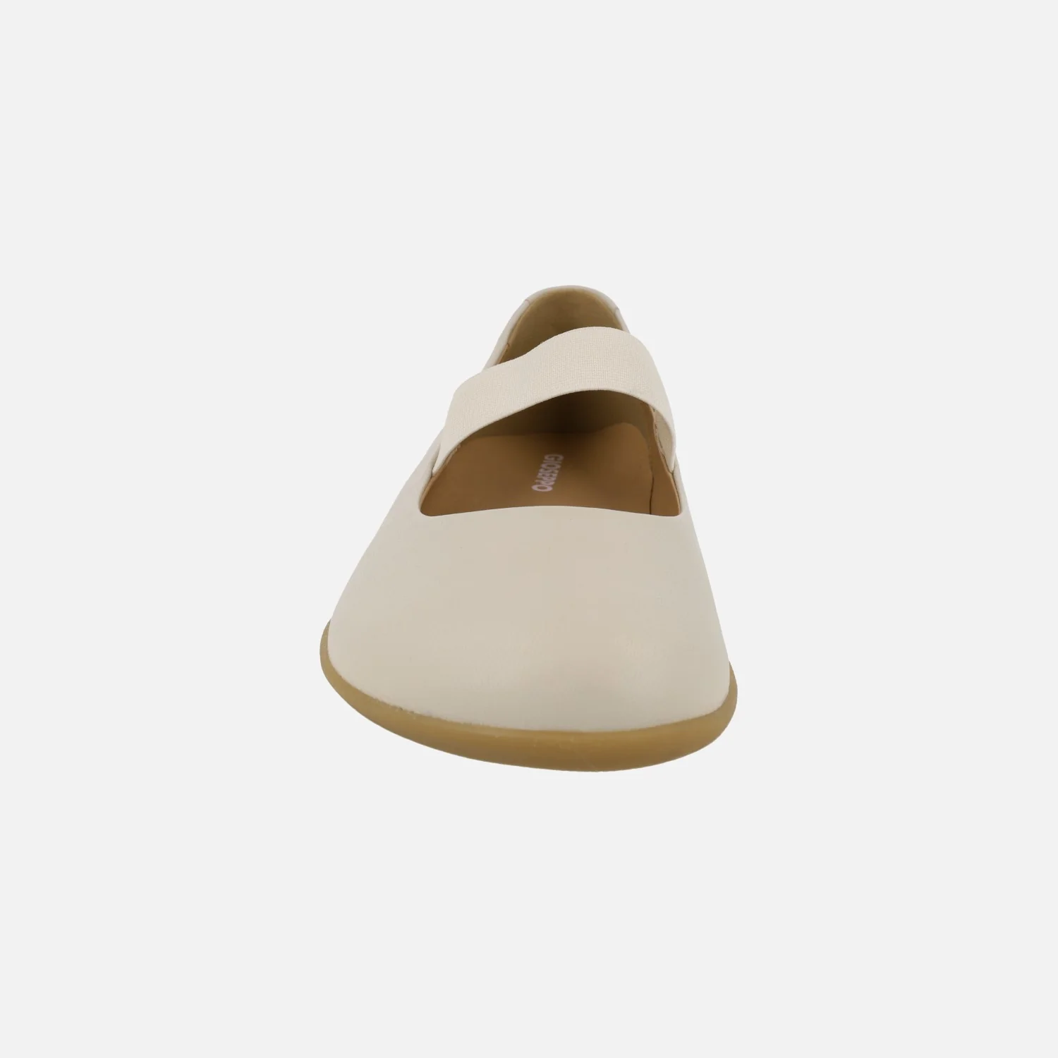 Bailarinas BAREFOOT Malakisi en piel beige con elástico al empeine - Image 5