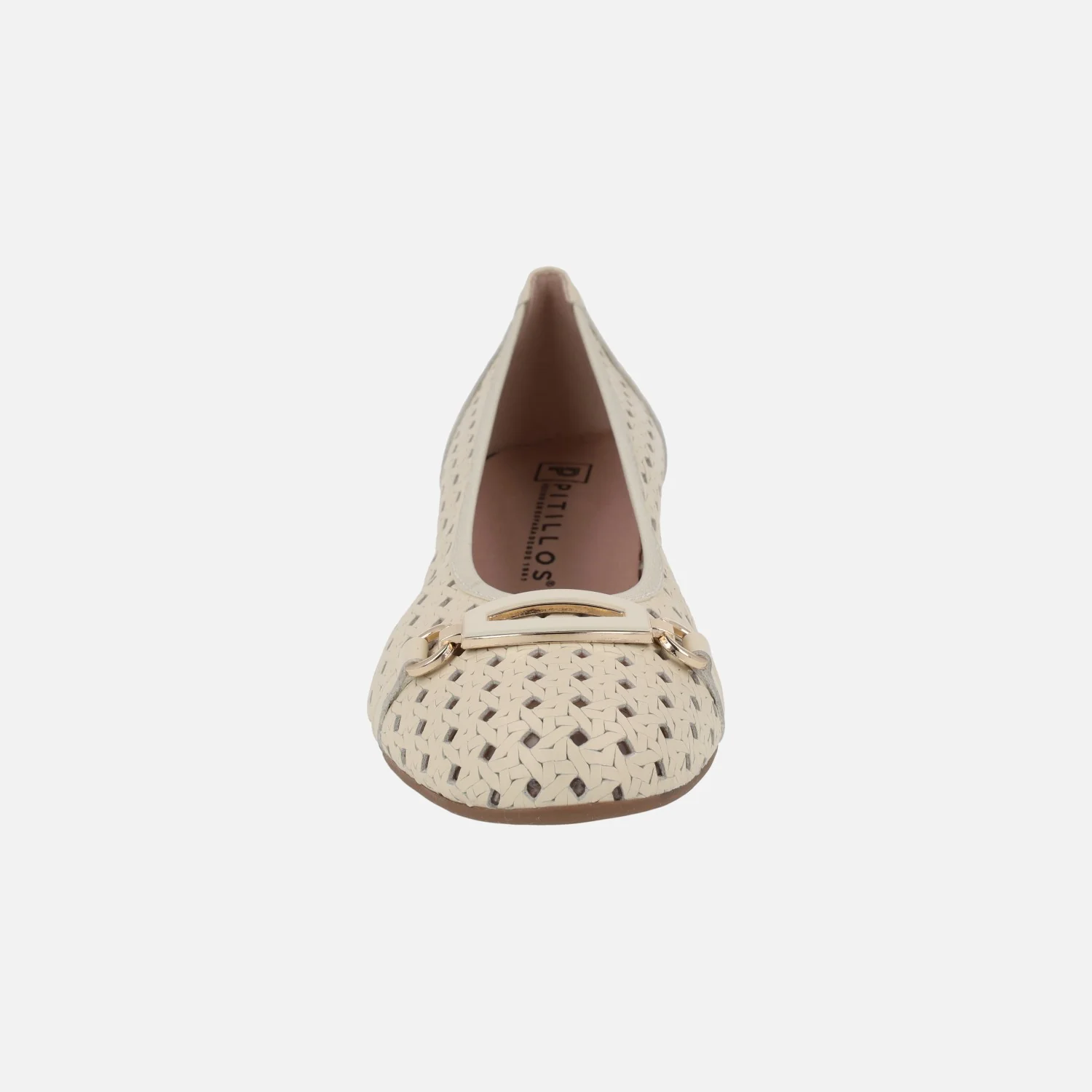 Bailarinas con tacón bajo en piel con picados - Image 11