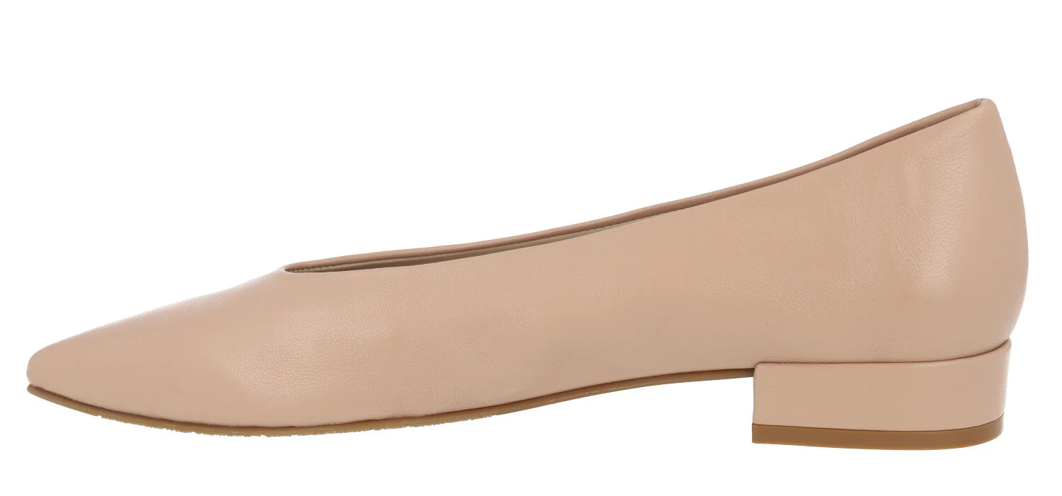 Bailarinas de piel Bluma con tacones forrados de 2 cms - Image 13