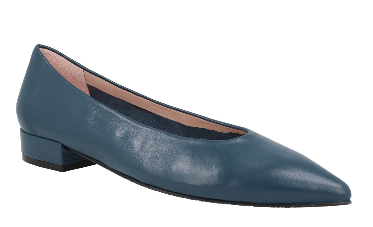 Bailarinas de piel Bluma con tacones forrados de 2 cms - Image 6