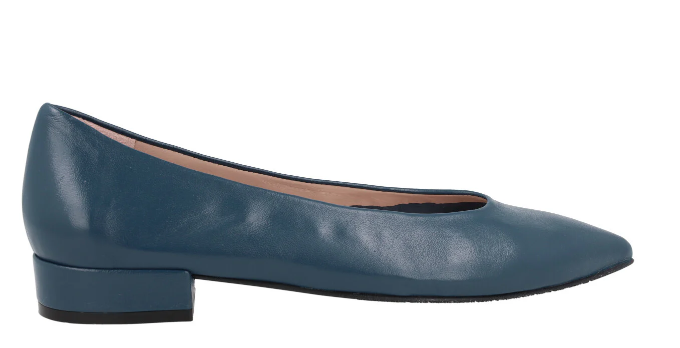 Bailarinas de piel Bluma con tacones forrados de 2 cms - Image 7