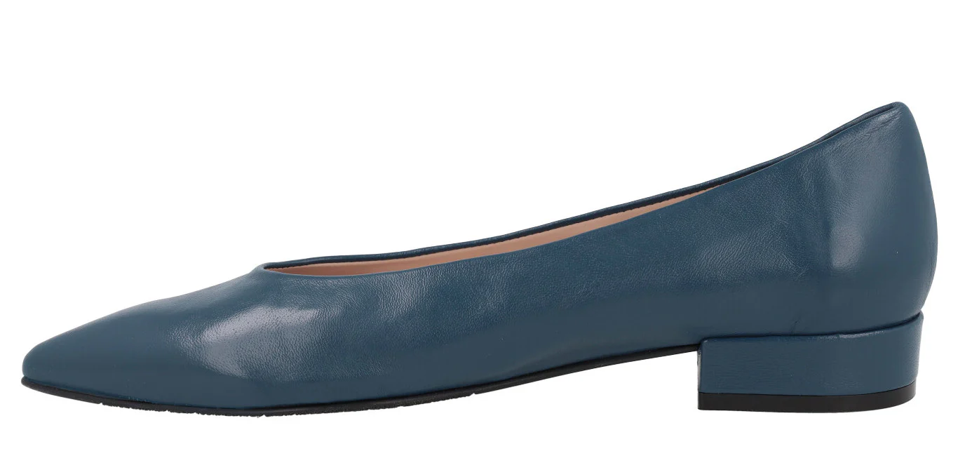 Bailarinas de piel Bluma con tacones forrados de 2 cms - Image 8