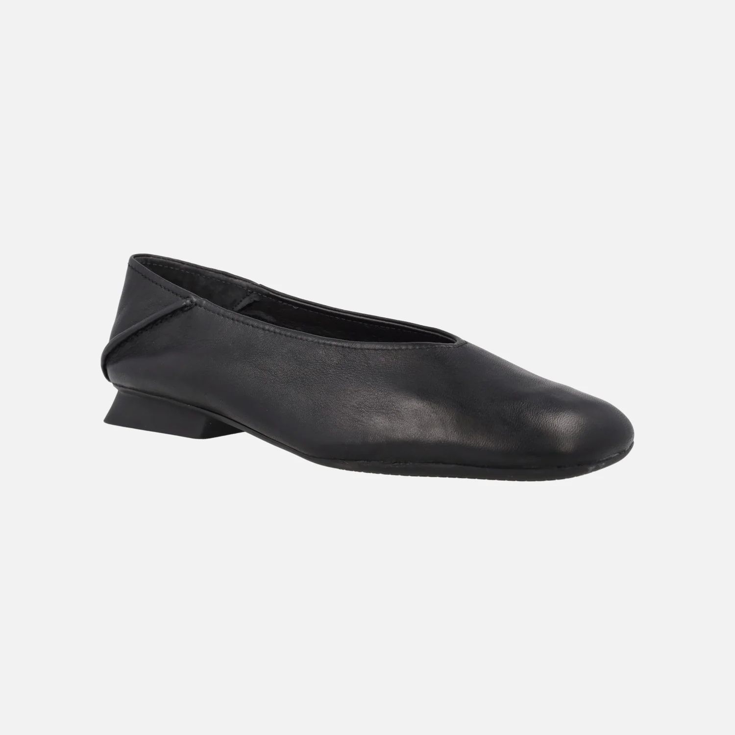 Bailarinas negras de piel para mujer Casi Myra K201253 - Image 2
