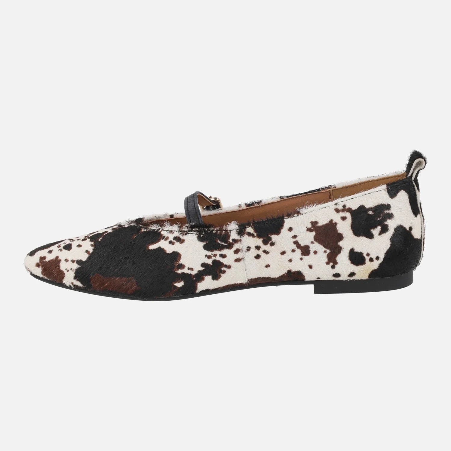 Bailarinas Paris estilo mary jane en pelo print vaca - Image 3