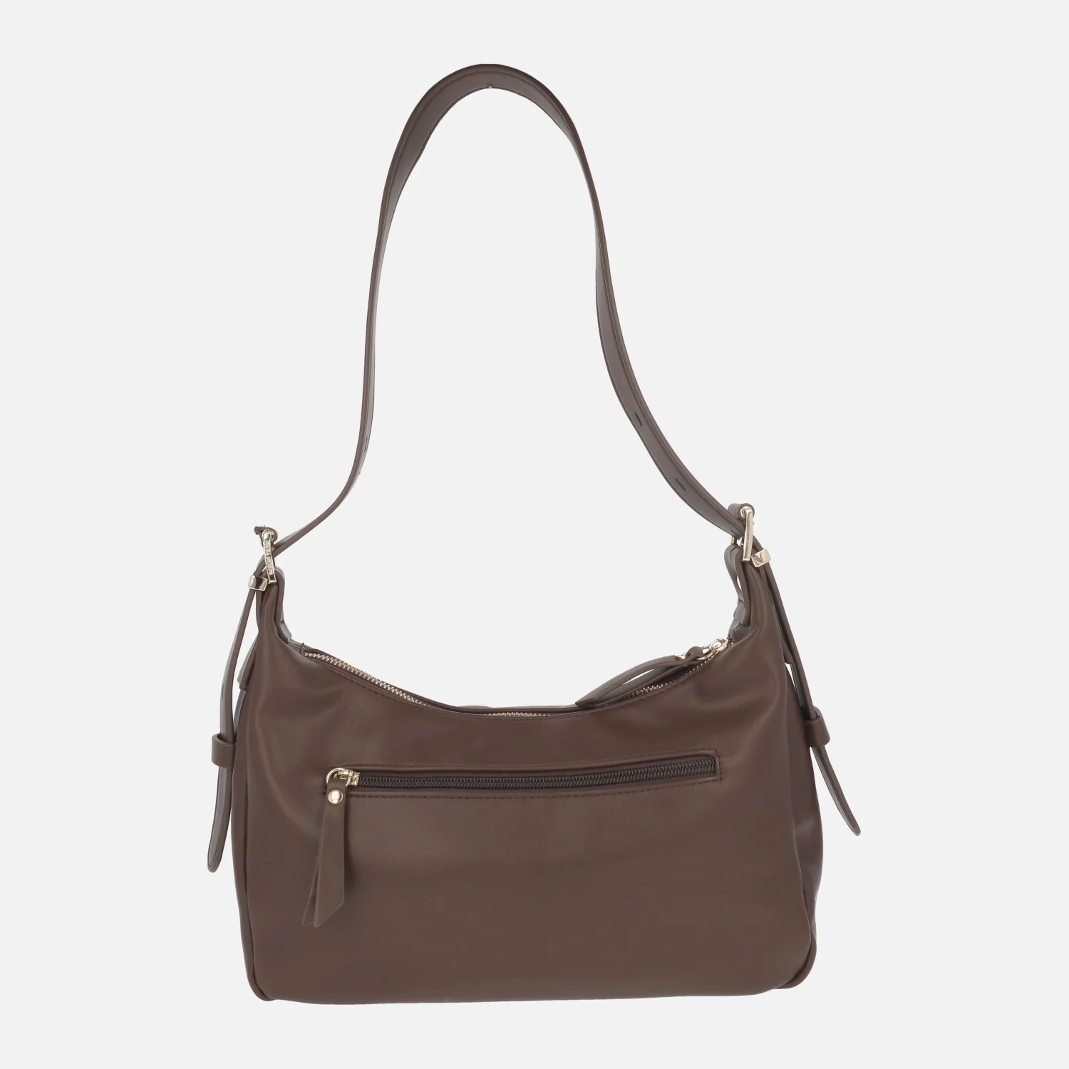 Bolso marrón para hombro efecto piel - Image 3