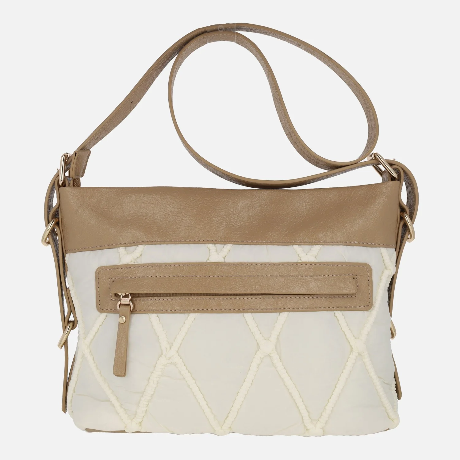 Bolsos acolchados Emily en combinado beige - Image 3