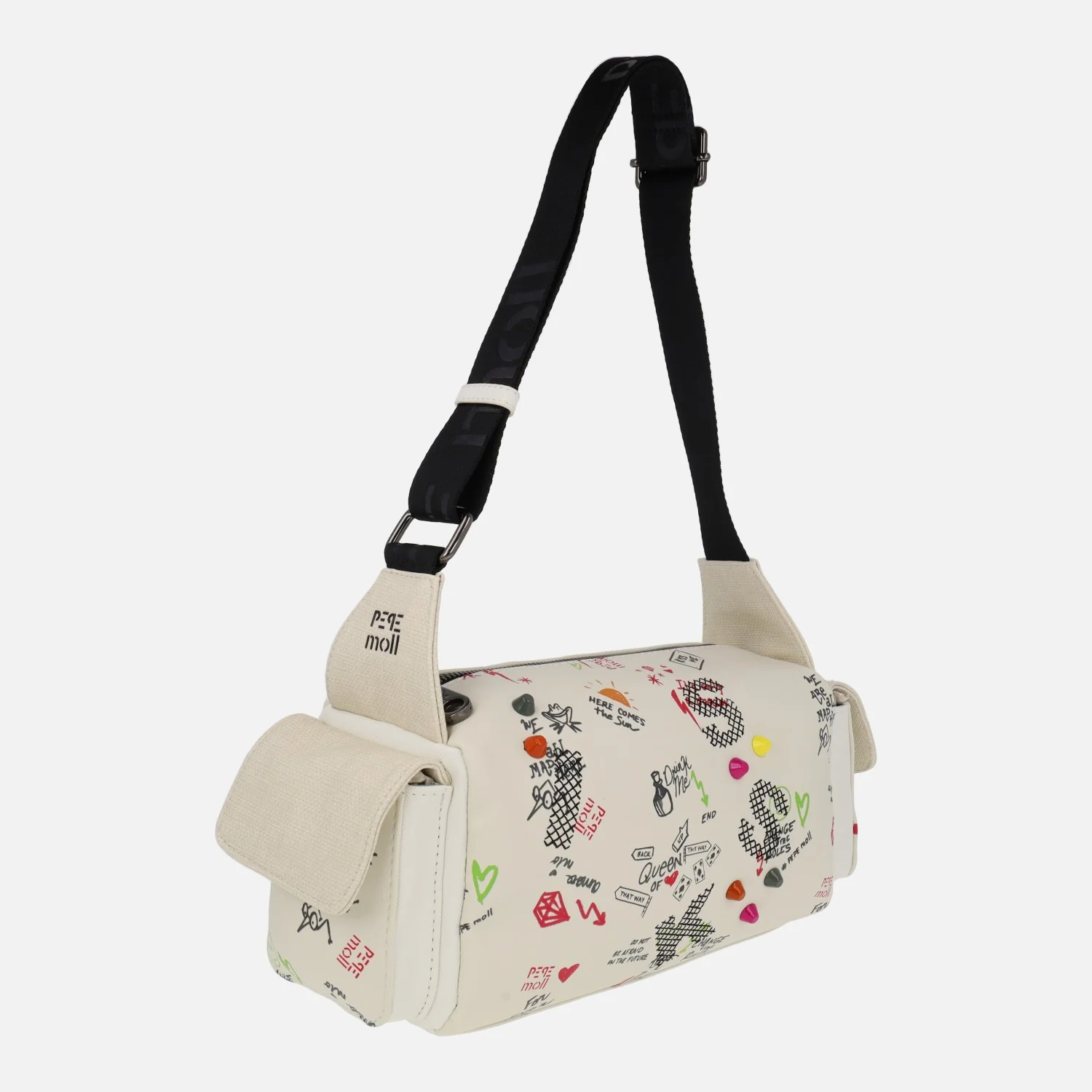 Bolsos bandolera con detalle de graffity y tachas de colores - Image 6