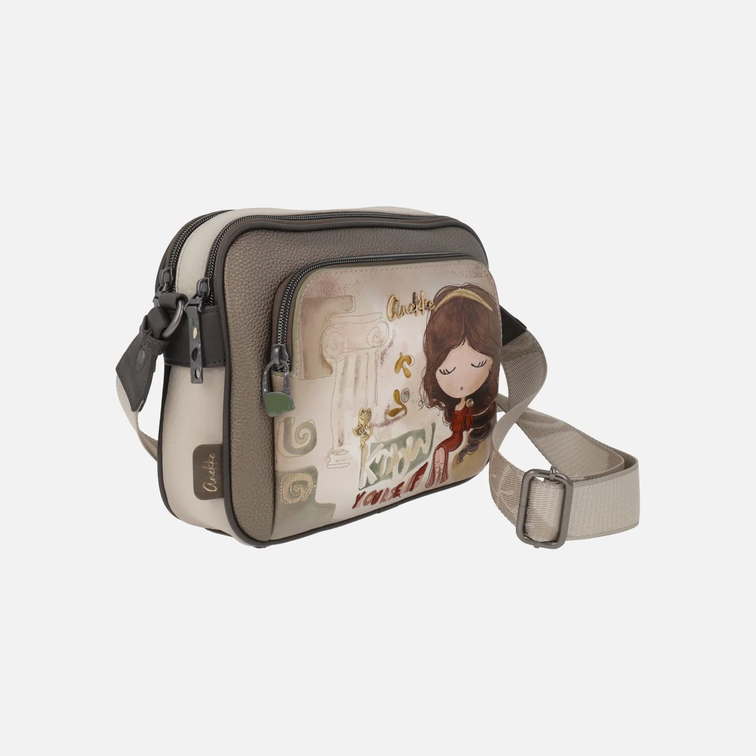 Bolsos bandolera con doble compartimento y bolsillo delantero Muse - Image 3