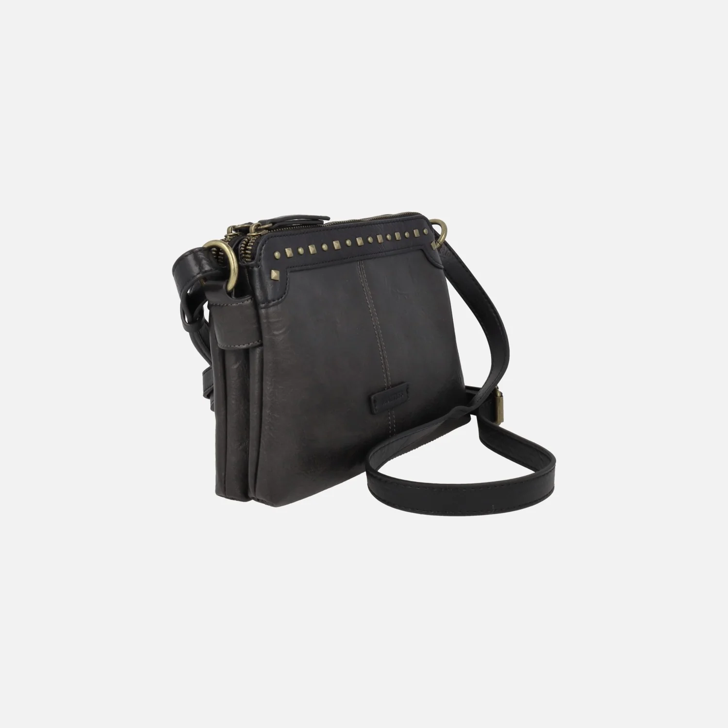 Bolsos bandolera con doble compartimento y tachas Verota - Image 2