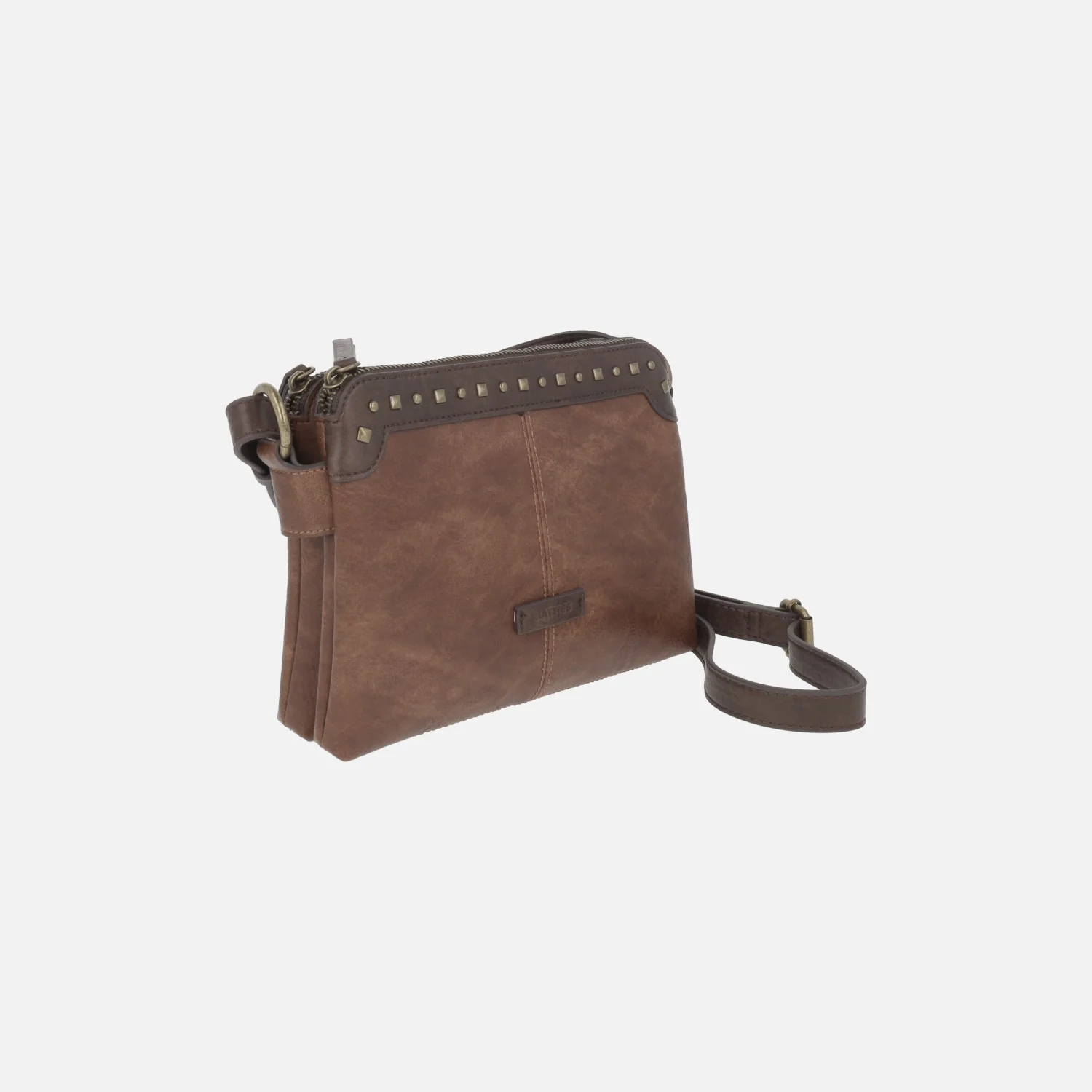 Bolsos bandolera con doble compartimento y tachas Verota - Image 5