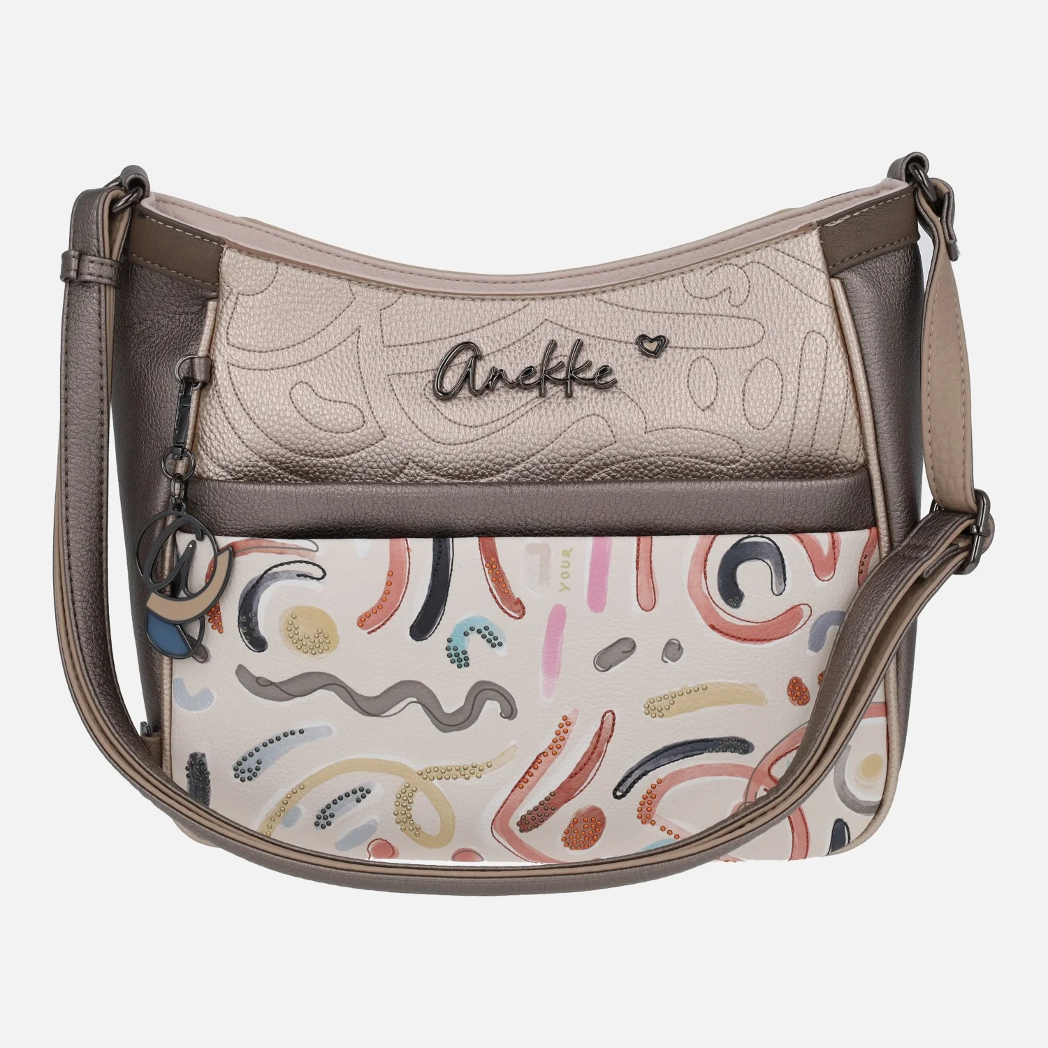 Bolsos bandolera con estampado de colores Olympia