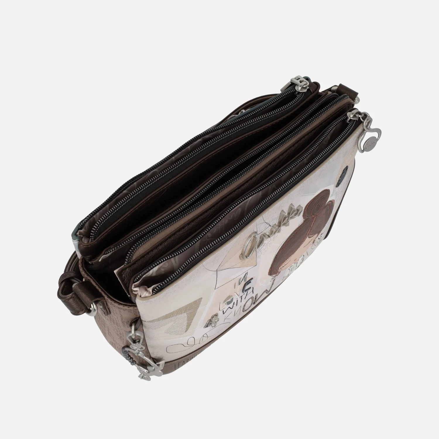 Bolsos bandolera con tres compartimentos Sophia - Image 2