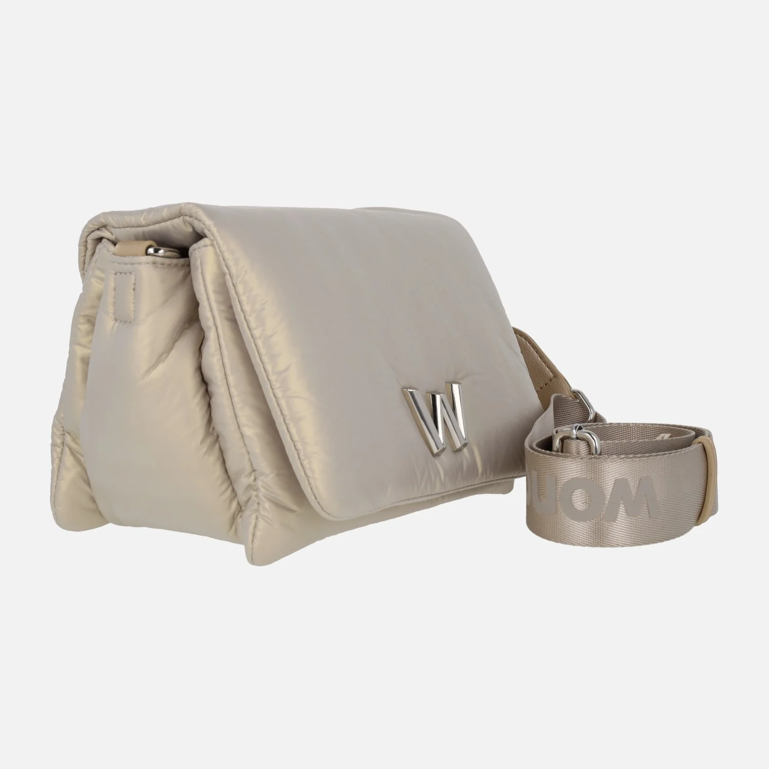 Bolsos bandolera Cosy en tejido acolchado platino - Image 3