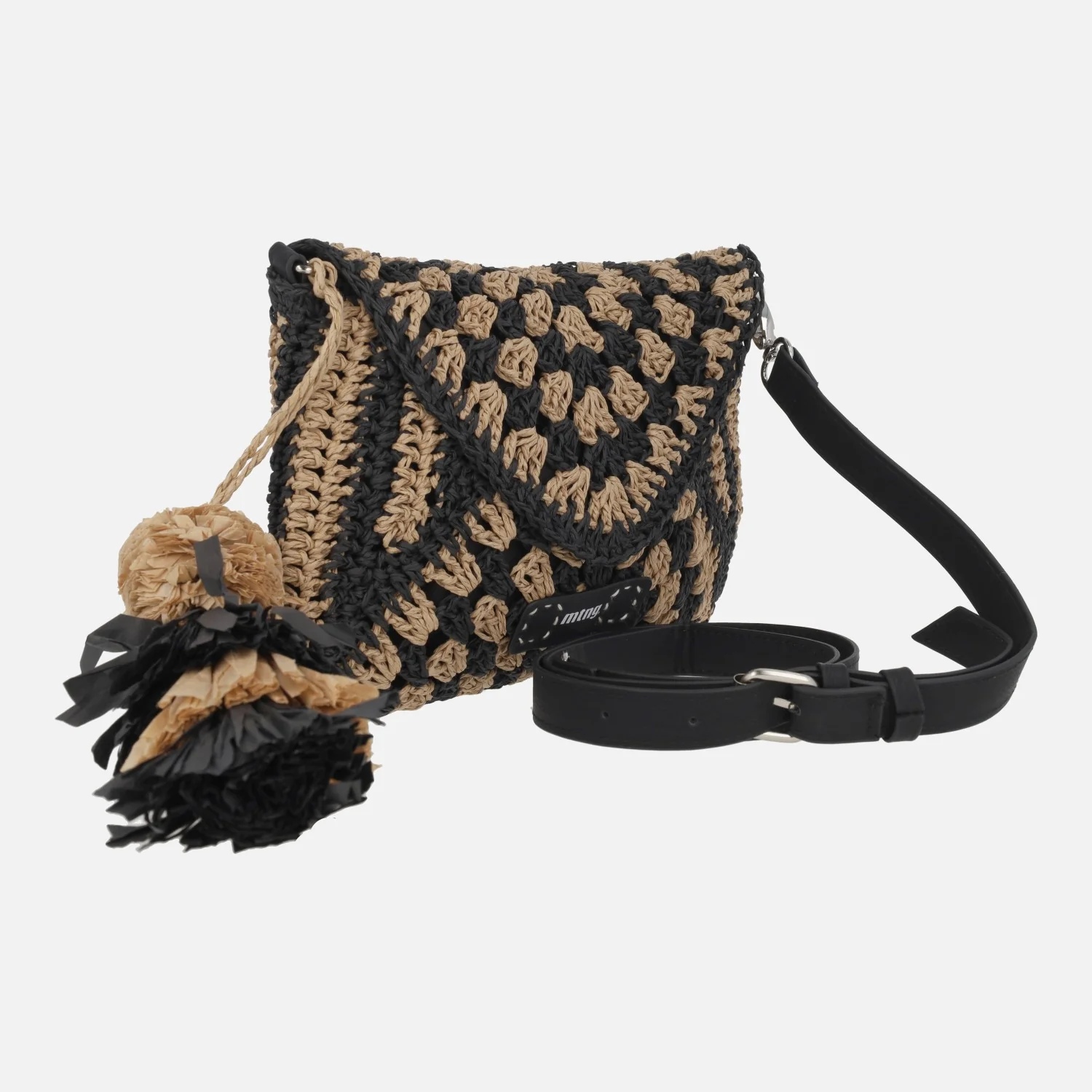 Bolsos bandolera Dari con solapa y adorno de borla - Image 8