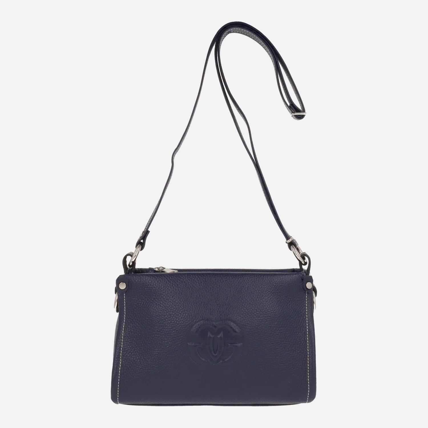 Bolsos bandolera de piel con logo