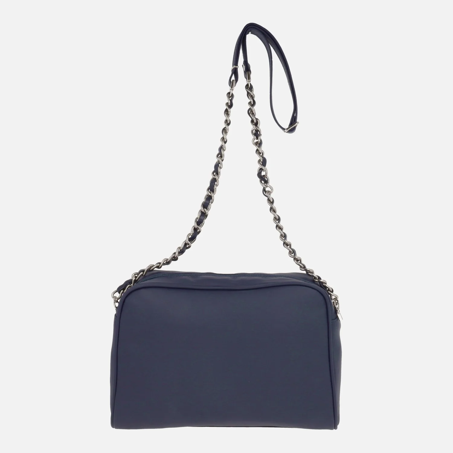 Bolsos bandolera de piel guateados con asa combinada con cadena - Image 3