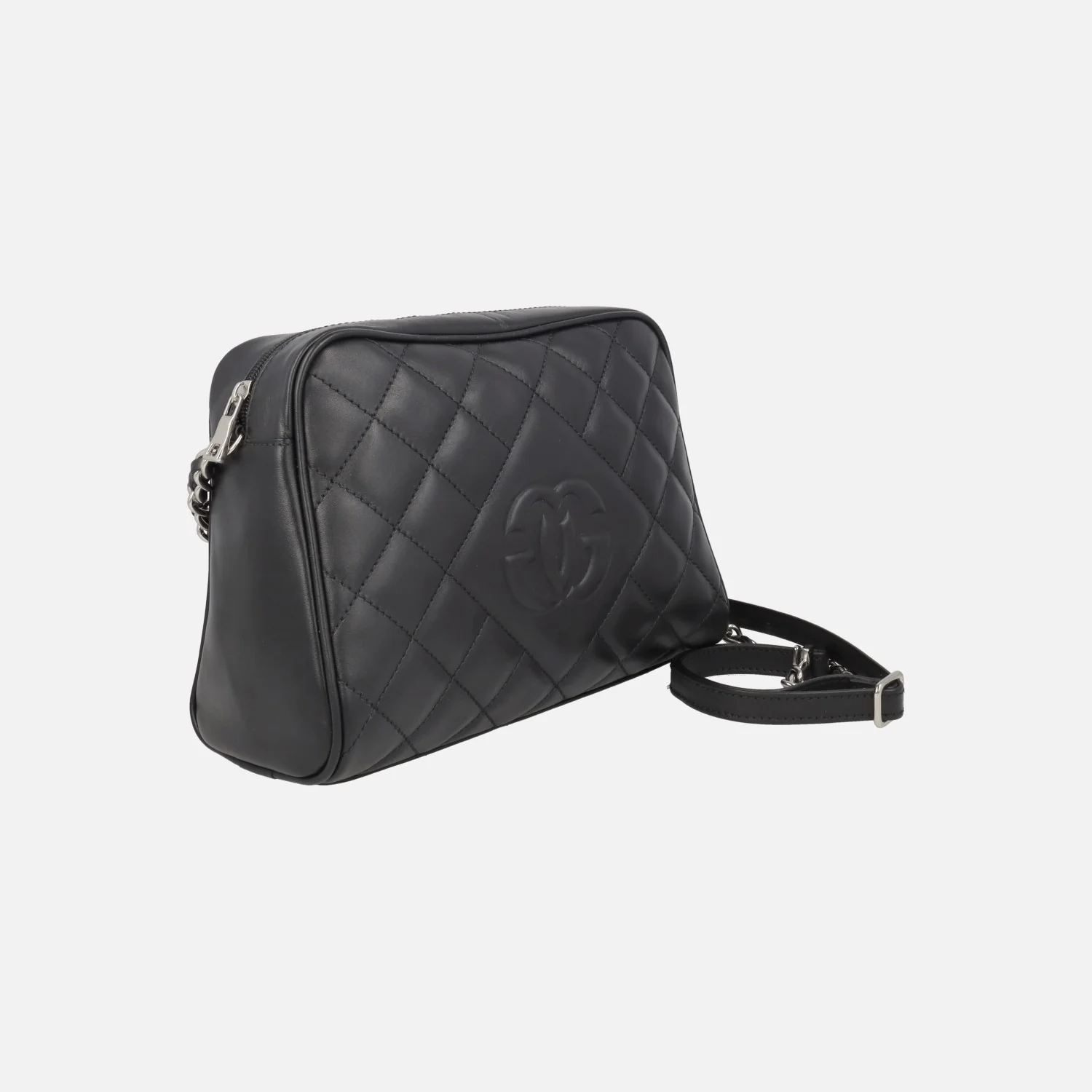Bolsos bandolera de piel guateados con asa combinada con cadena - Image 5