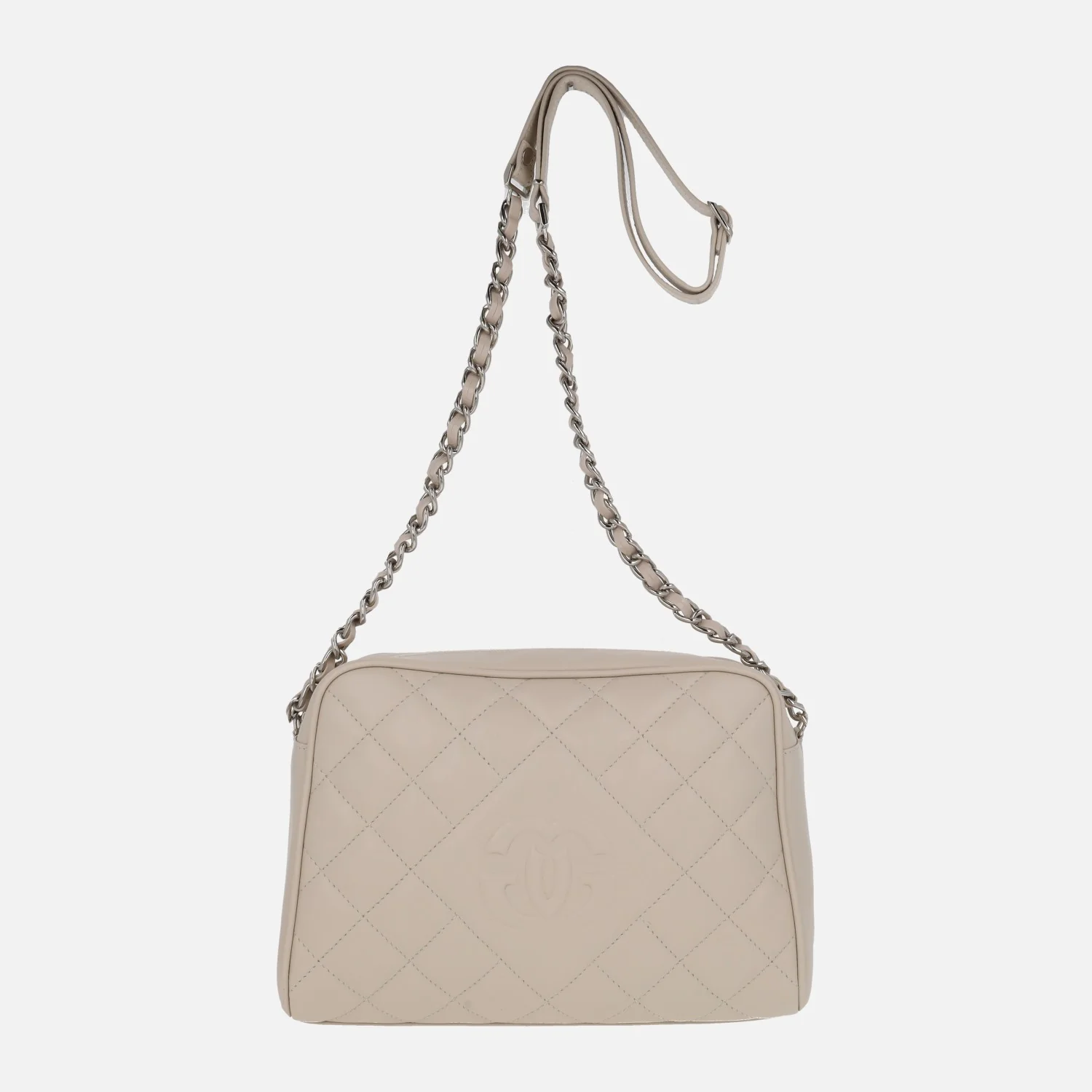 Bolsos bandolera de piel guateados con asa combinada con cadena - Image 7