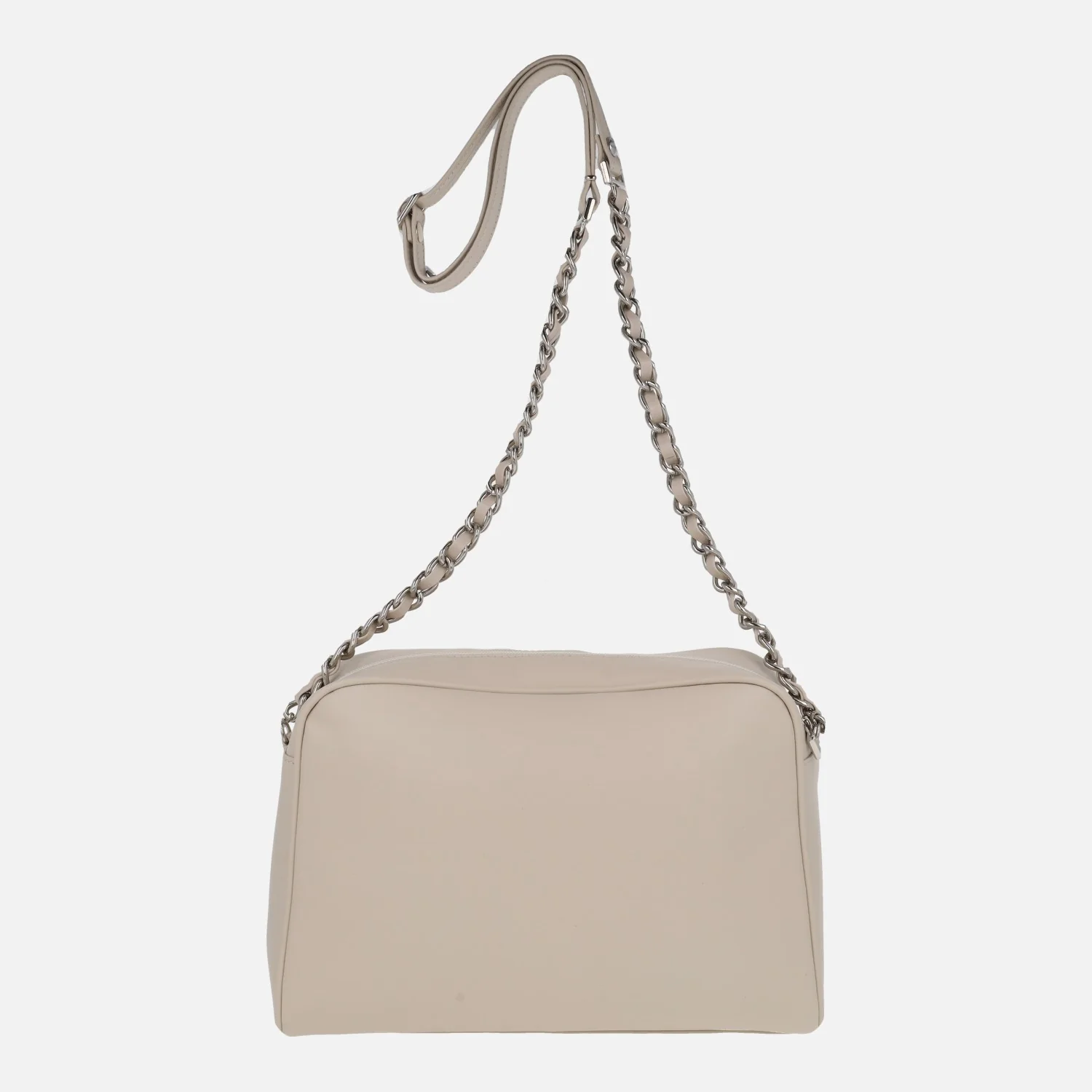 Bolsos bandolera de piel guateados con asa combinada con cadena - Image 9