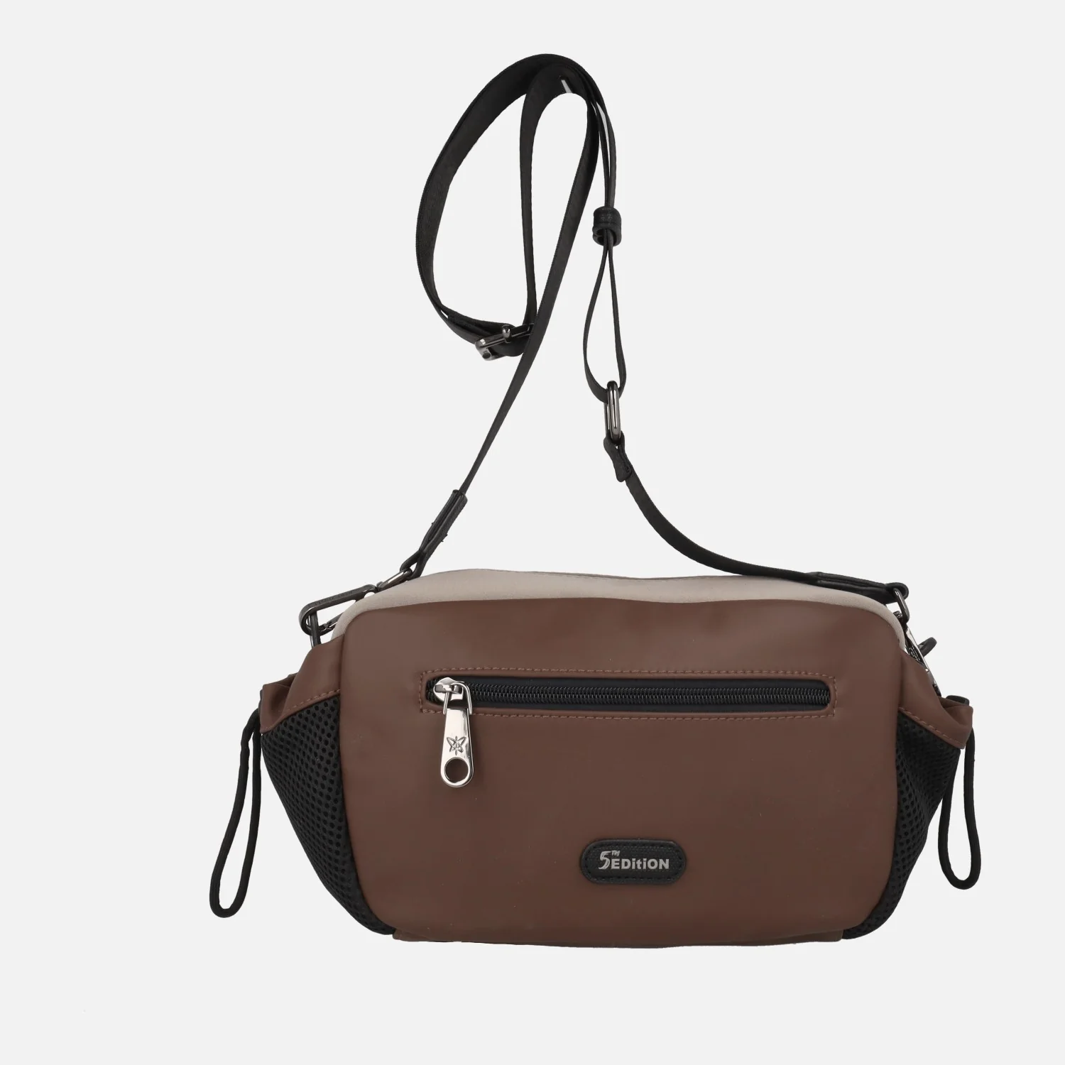 Bolsos bandolera en combinado de tejido neopreno y sintéticos - Image 3