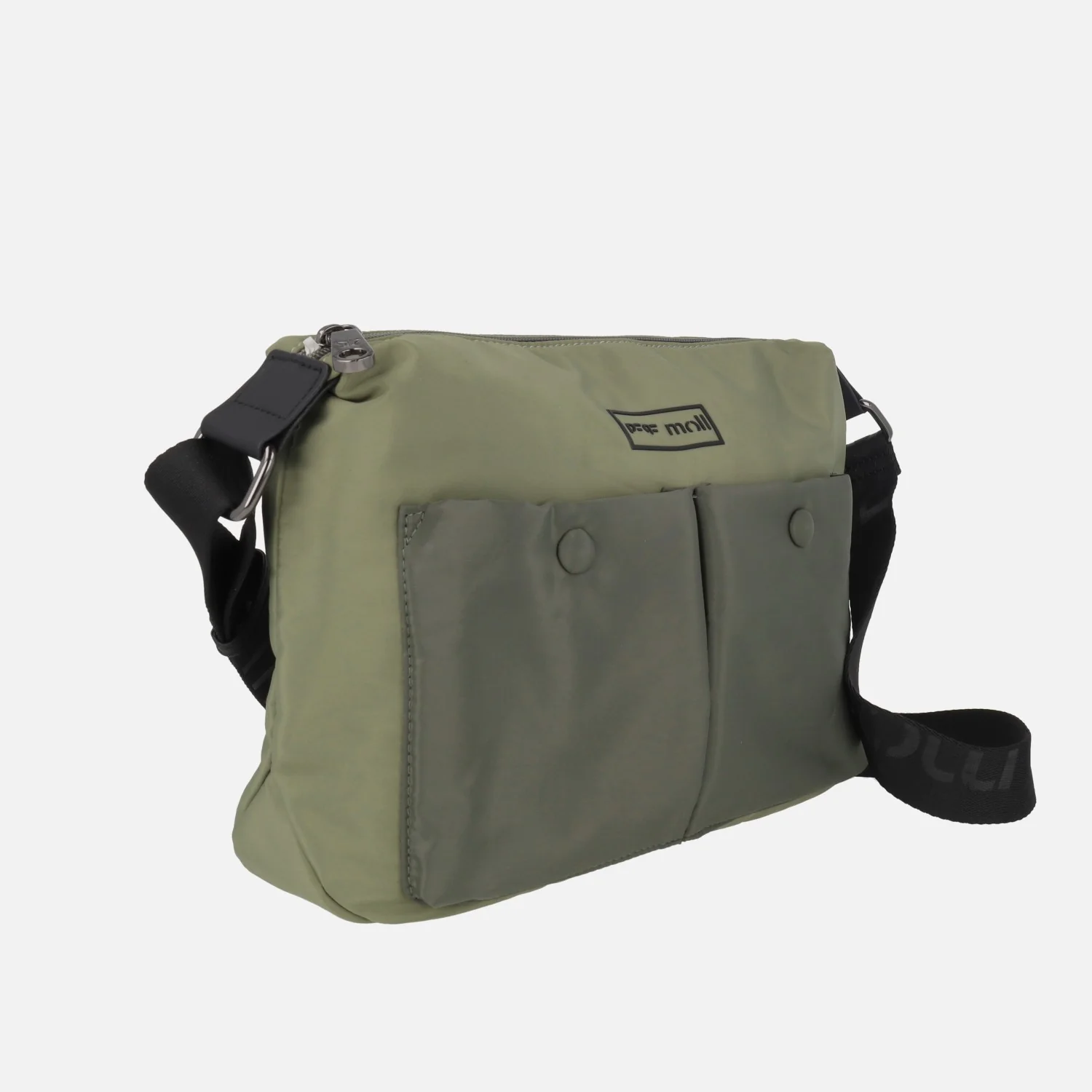 Bolsos bandolera en combinado verde con doble bolsillo frontal - Image 2