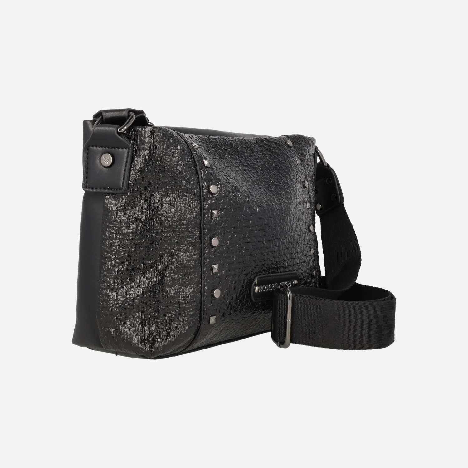 Bolsos bandolera en negro con adorno de tachas línea Iron - Image 2