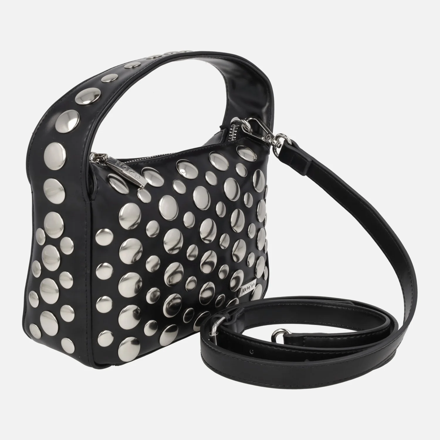 Bolsos bandolera en negro con tachas plateadas - Image 3