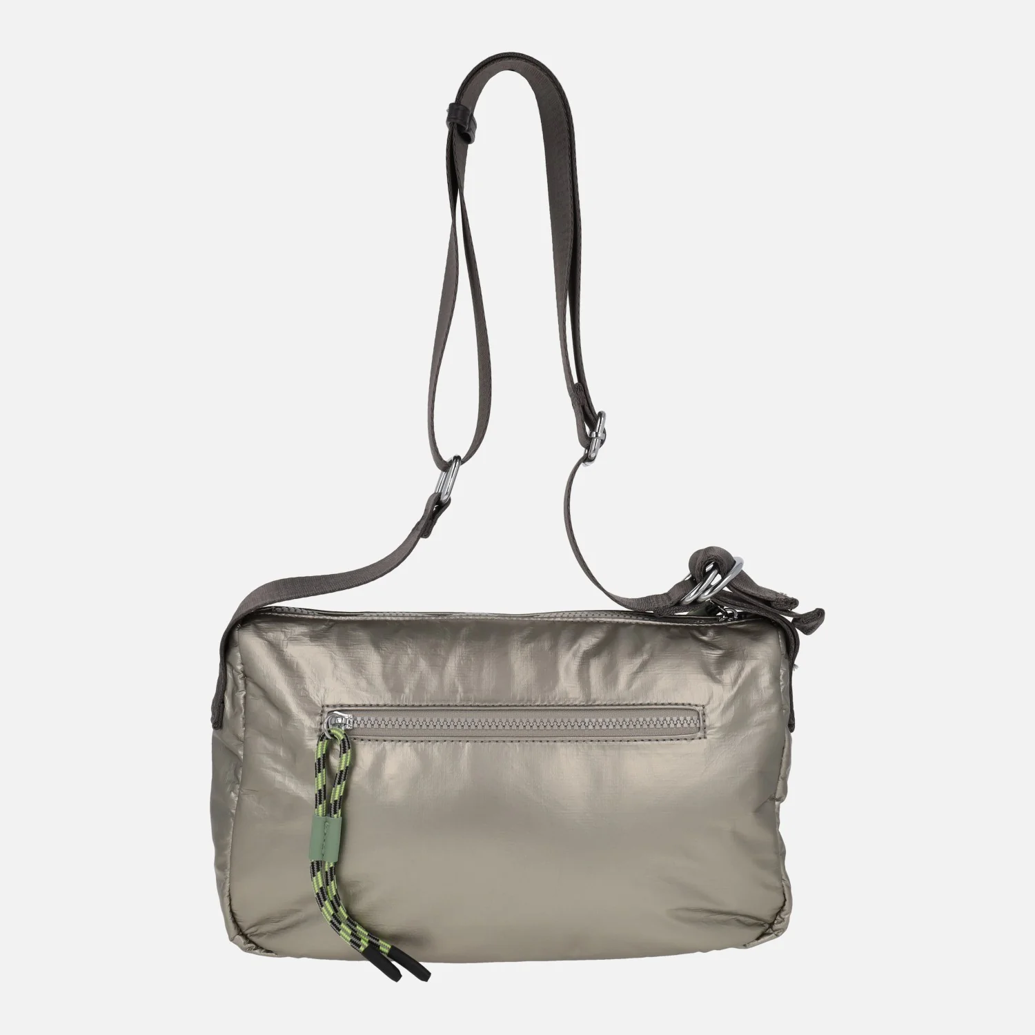 Bolsos bandolera en tonos metalizados con bolsillos - Image 3