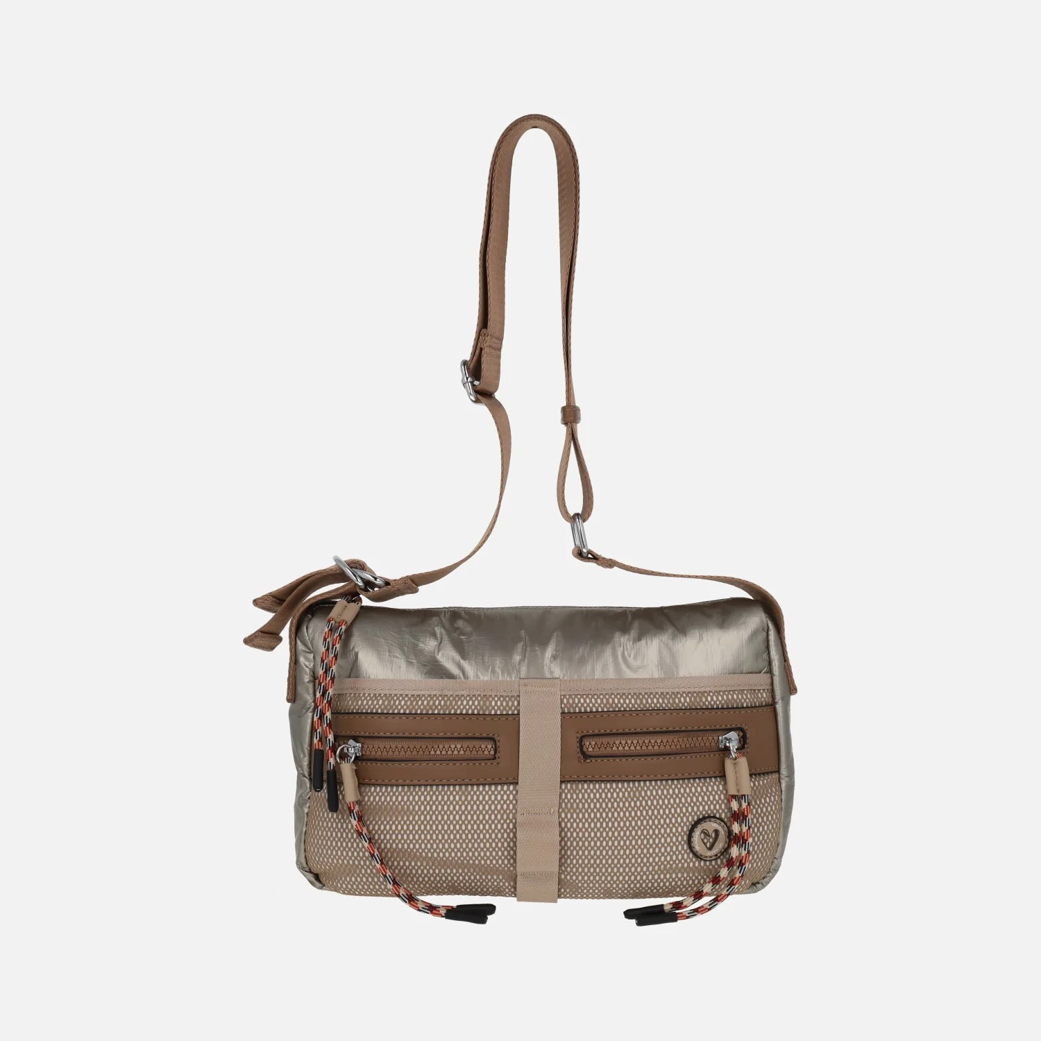 Bolsos bandolera en tonos metalizados con bolsillos - Image 4