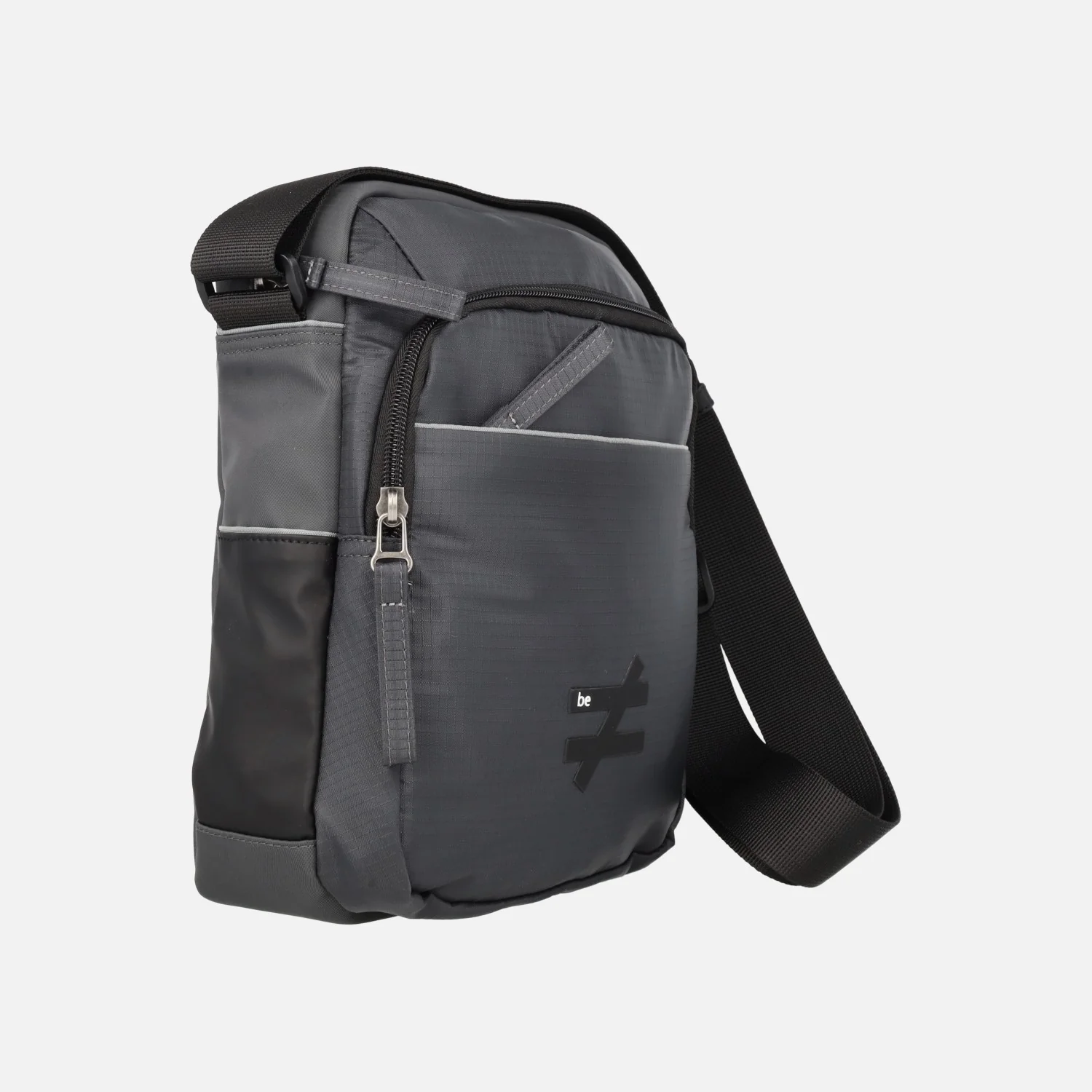 Bolsos bandolera para hombre en tejido gris oscuro - Image 2
