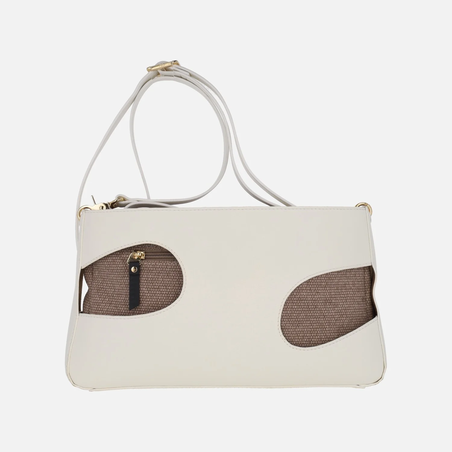 Bolsos bandolera Robert Pietri Nassau en marrón y blanco - Image 2