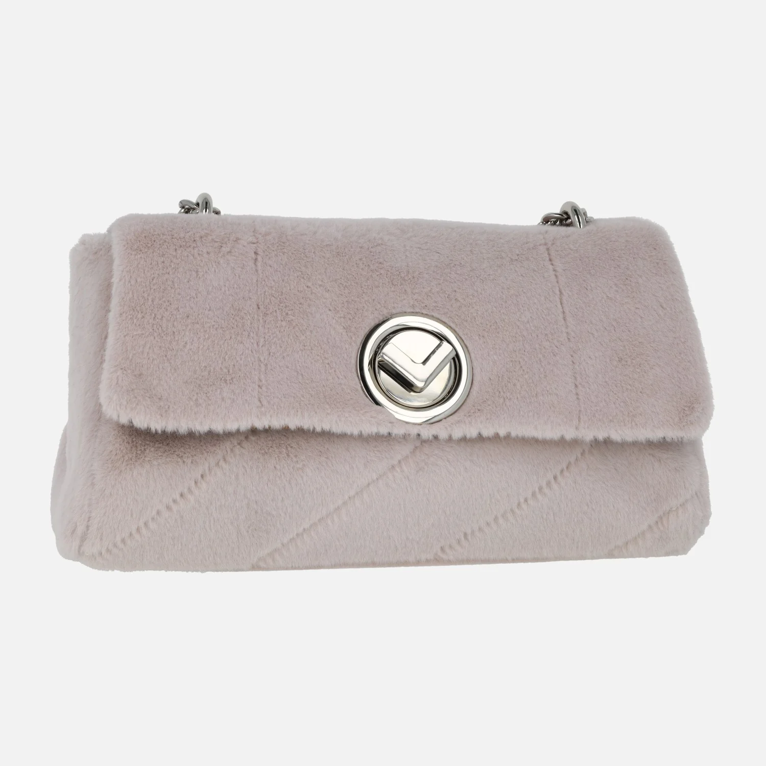 Bolsos con cadena metálica para mujer con aspecto pelo - Image 4