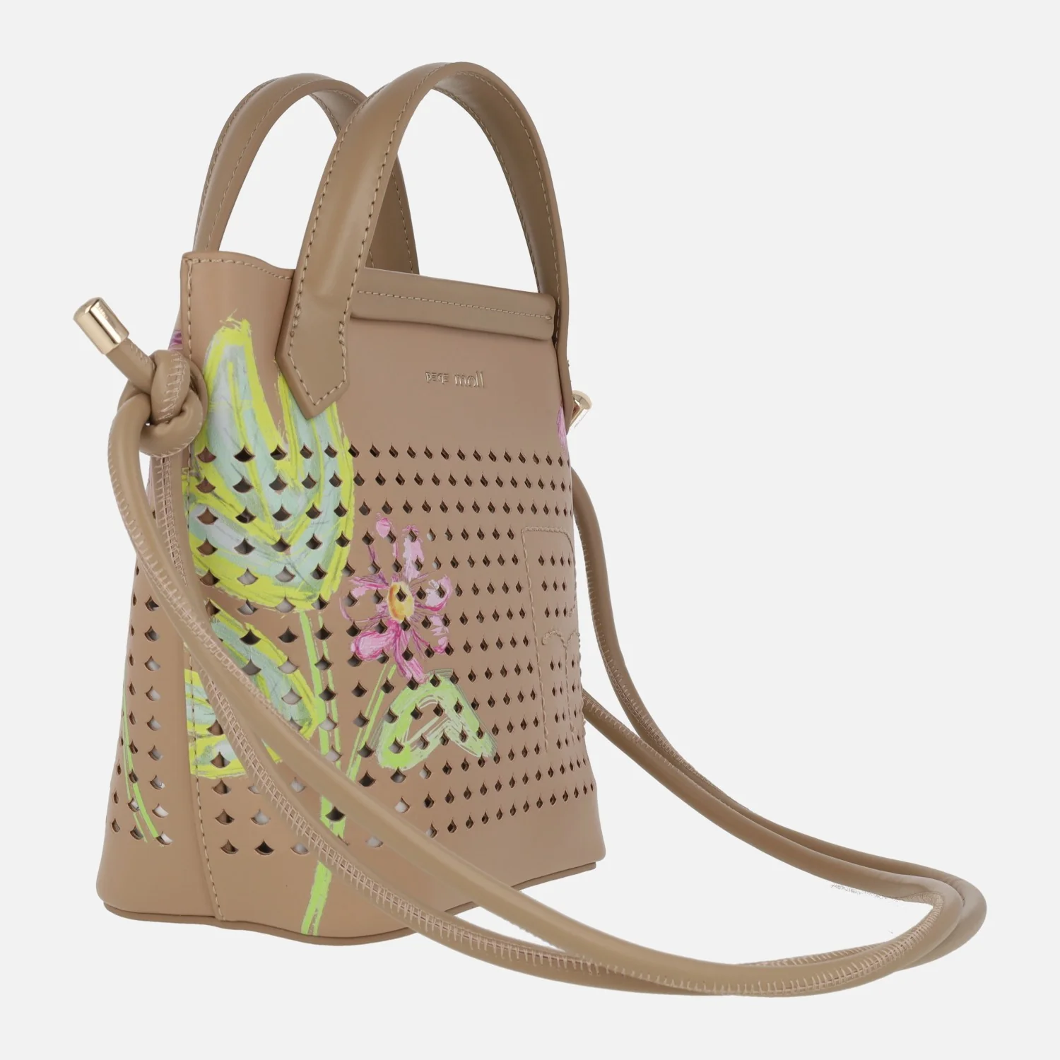Bolsos con calados y estampado de flores 261271 Sand - Image 2