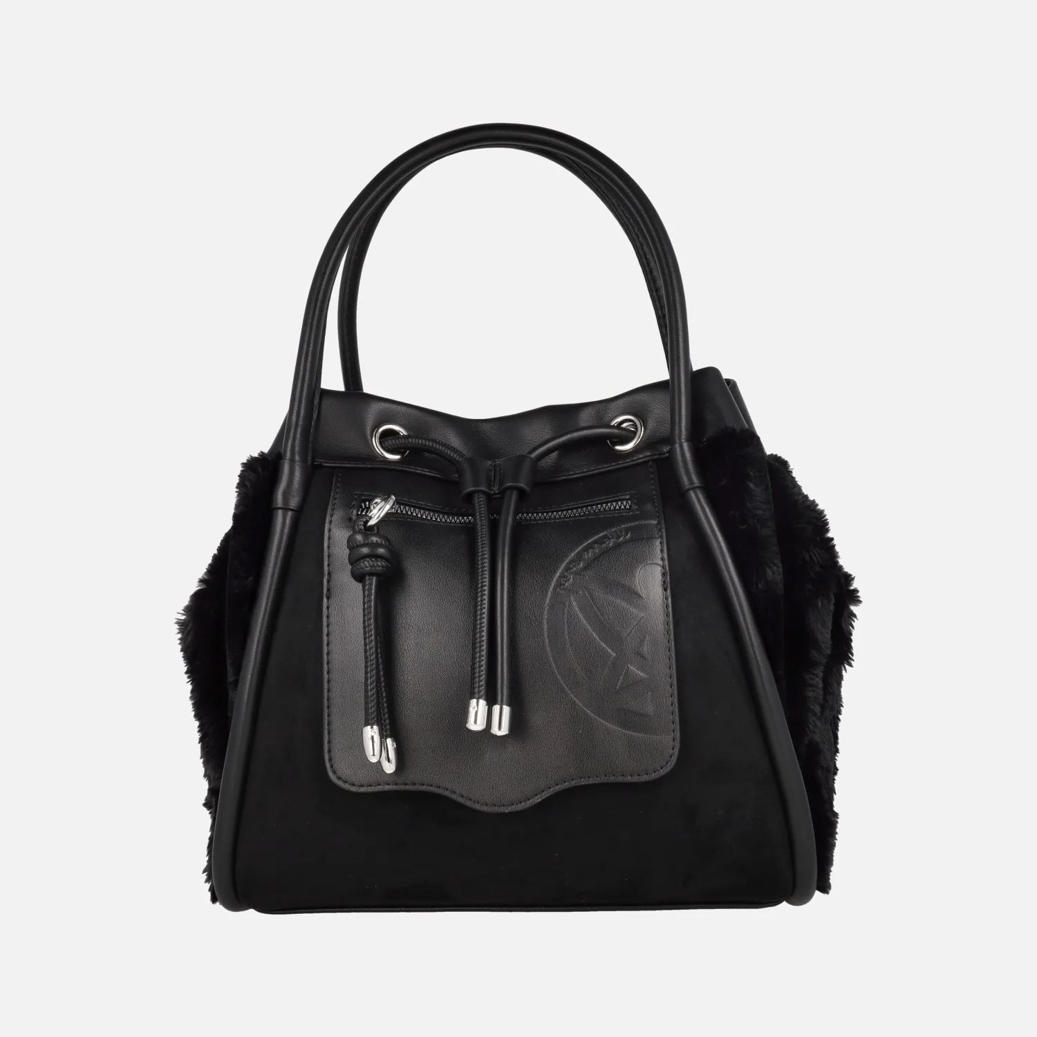 Bolsos de hombro con laterales en pelo suave y asa bandolera - Image 4