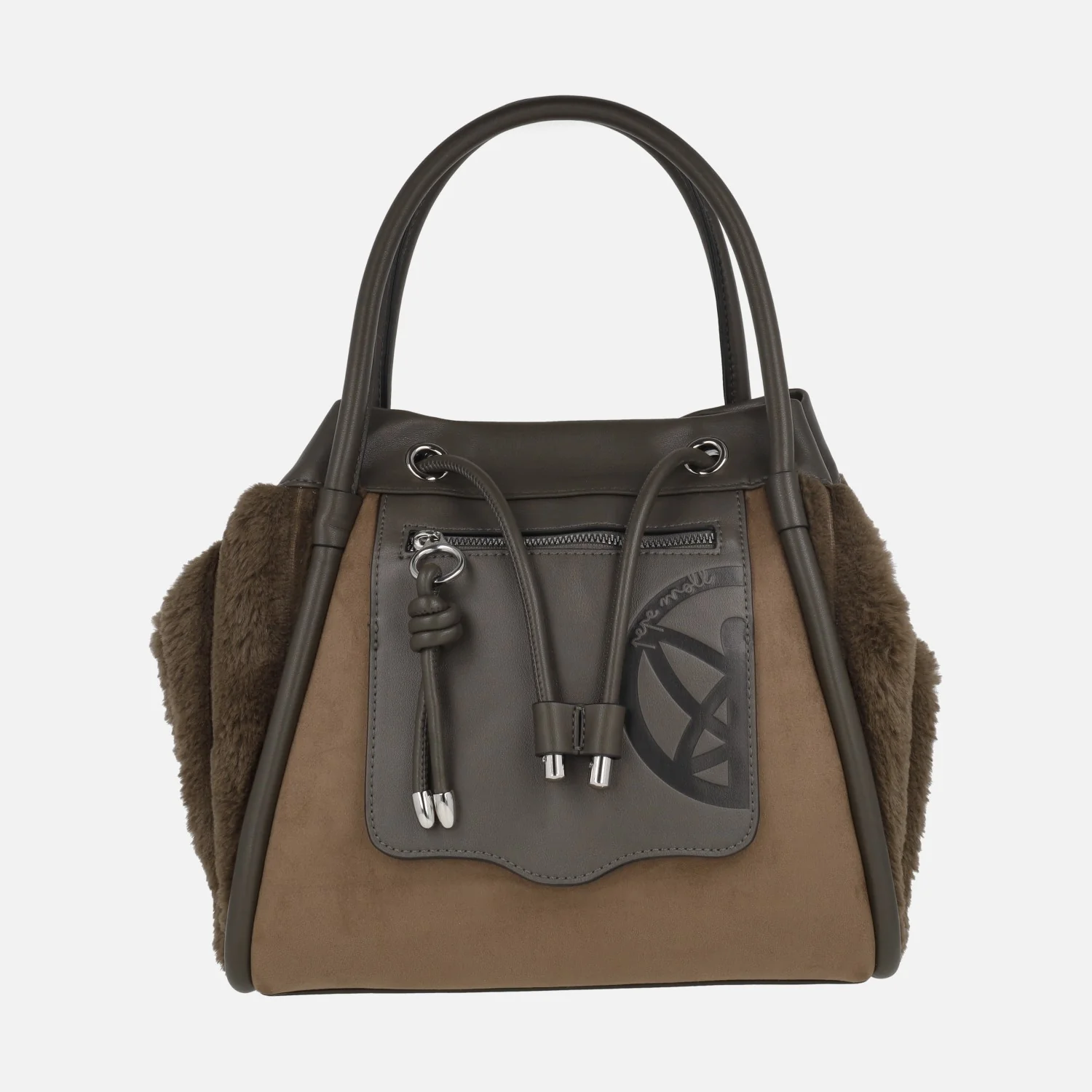 Bolsos de hombro con laterales en pelo suave y asa bandolera - Image 7