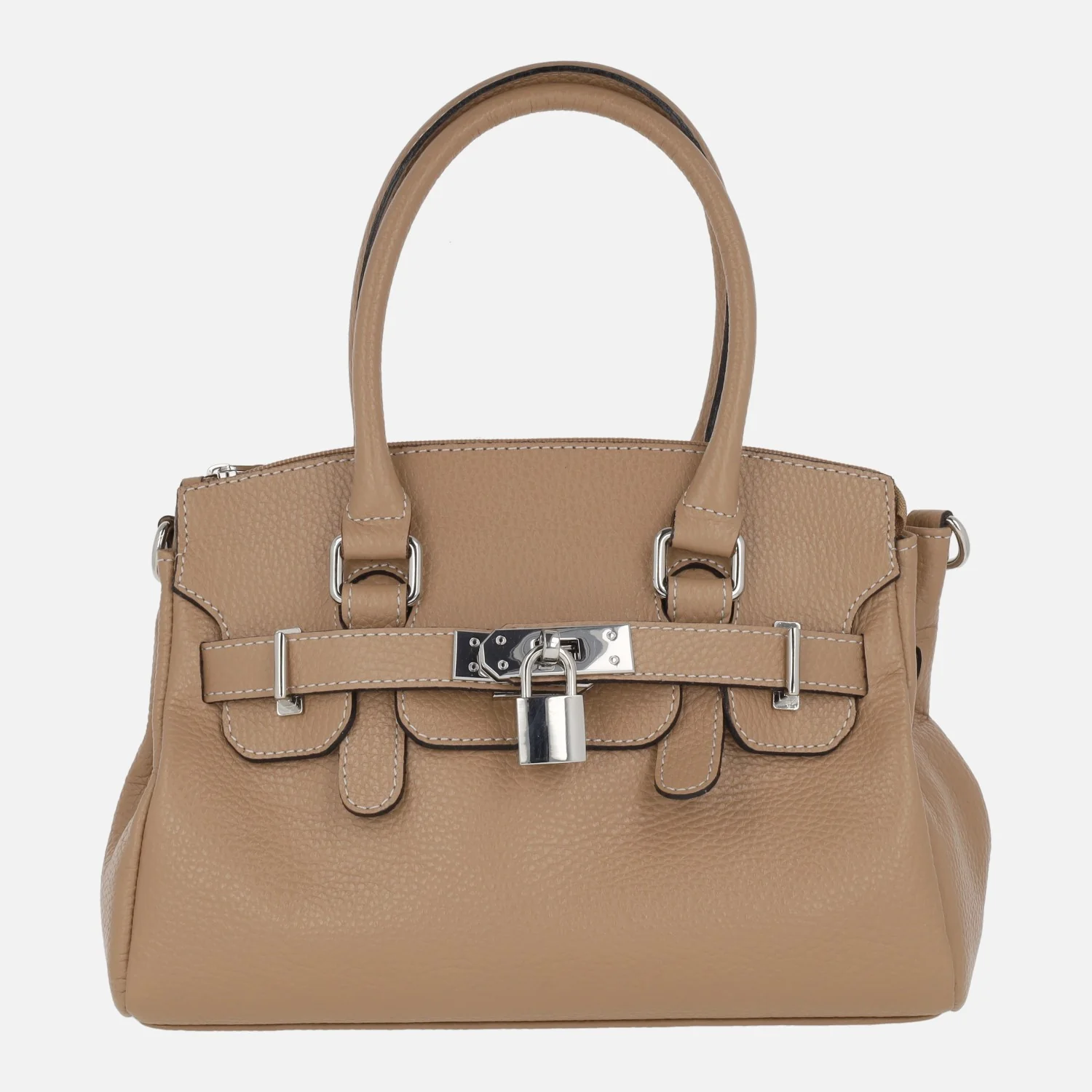 Bolsos de piel tipo hermés de tamaño pequeño con opción de bandolera - Image 4
