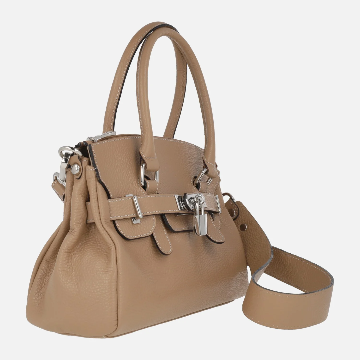 Bolsos de piel tipo hermés de tamaño pequeño con opción de bandolera - Image 5