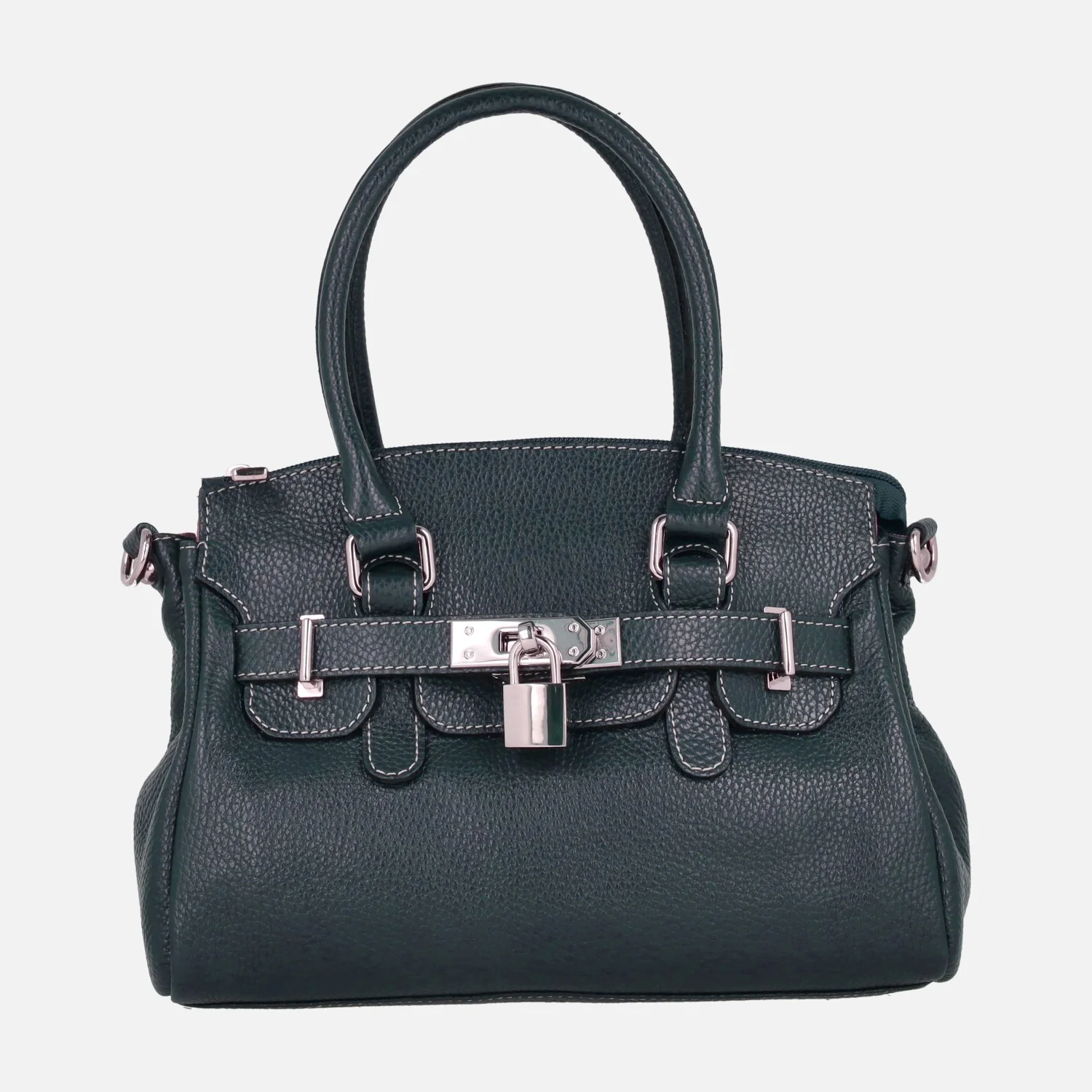 Bolsos de piel tipo hermés de tamaño pequeño con opción de bandolera - Image 7